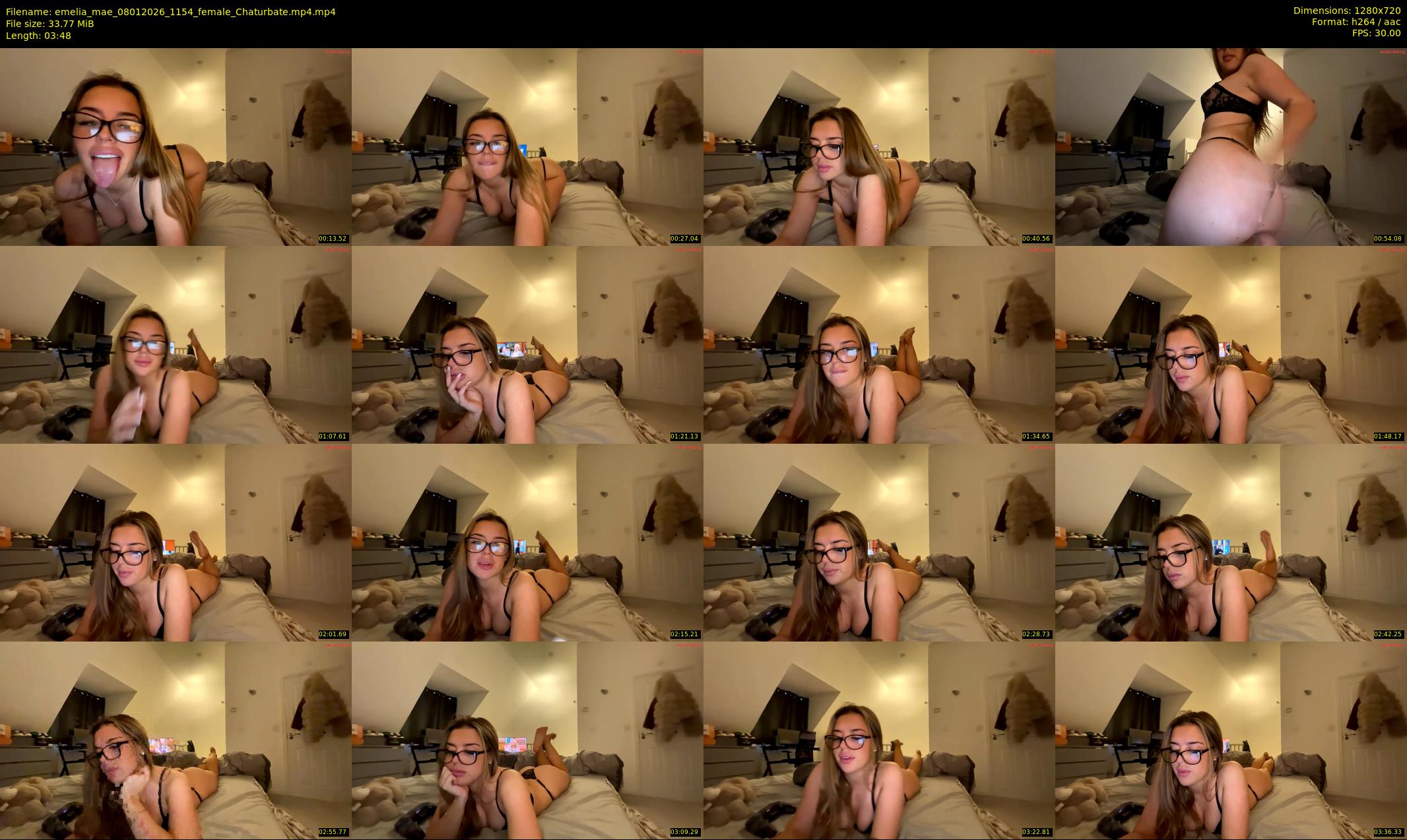 emelia_mae — 4 minute Chaturbate female cam show recording, 720p, Jan 8, 2026