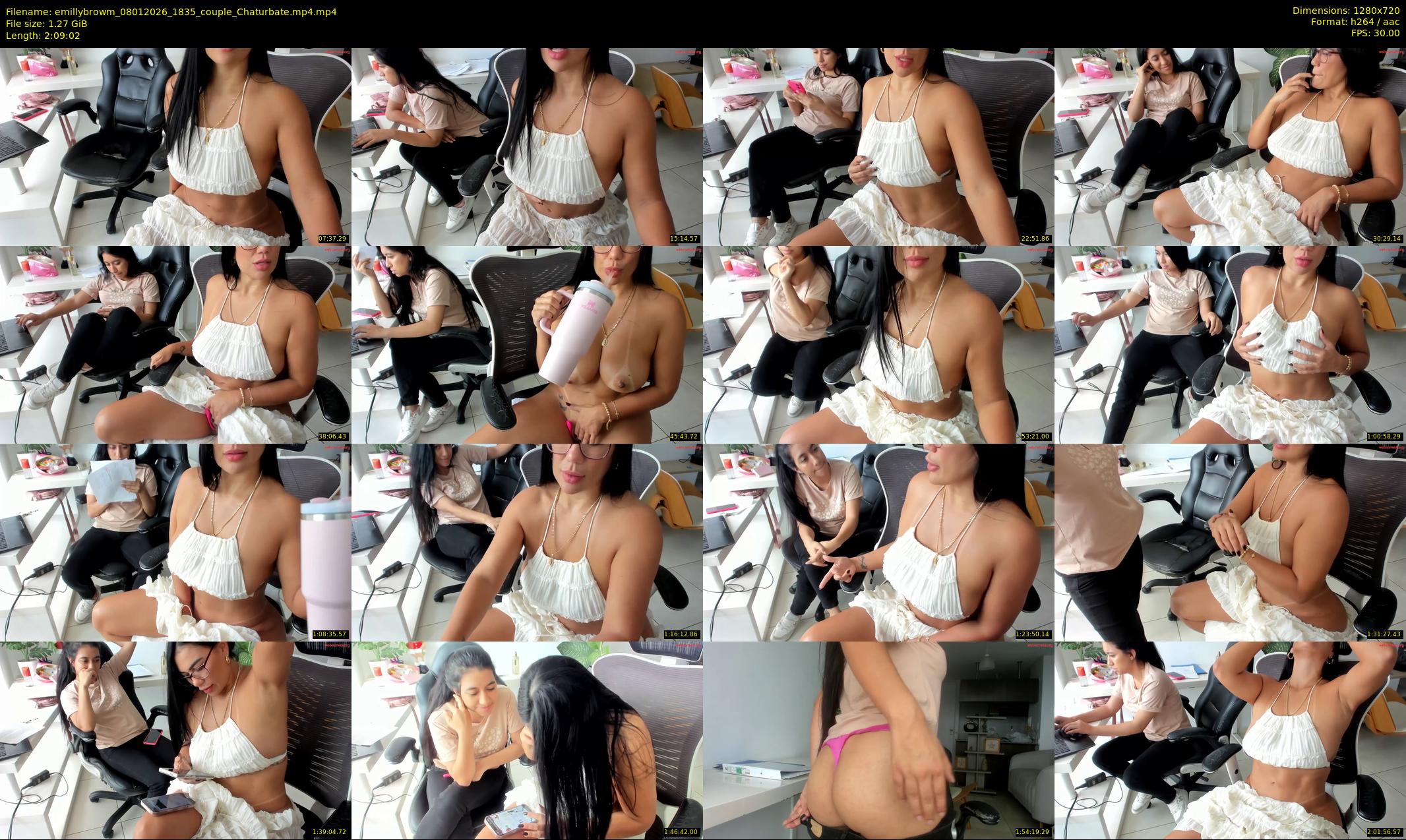 emillybrowm — 130 minute Chaturbate couple cam show recording, 720p, Jan 8, 2026