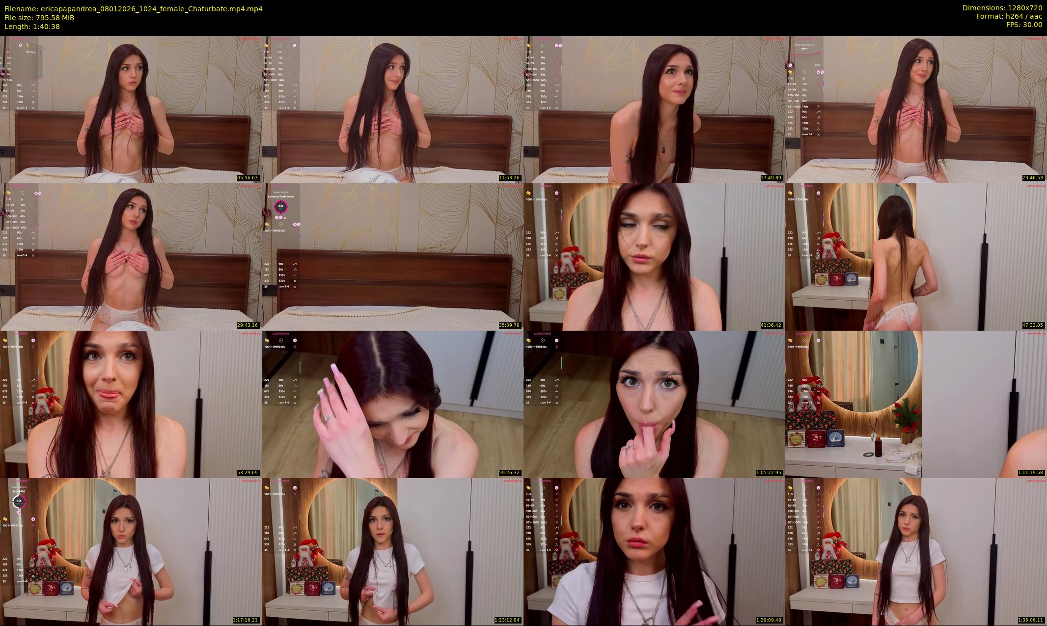 ericapapandrea — 101 minute Chaturbate female cam show recording, 720p, Jan 8, 2026