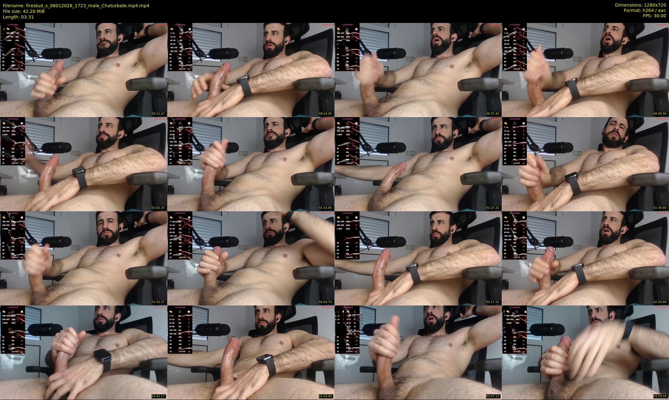 firestud_x — 4 minute Chaturbate male cam show recording, 720p, Jan 8, 2026