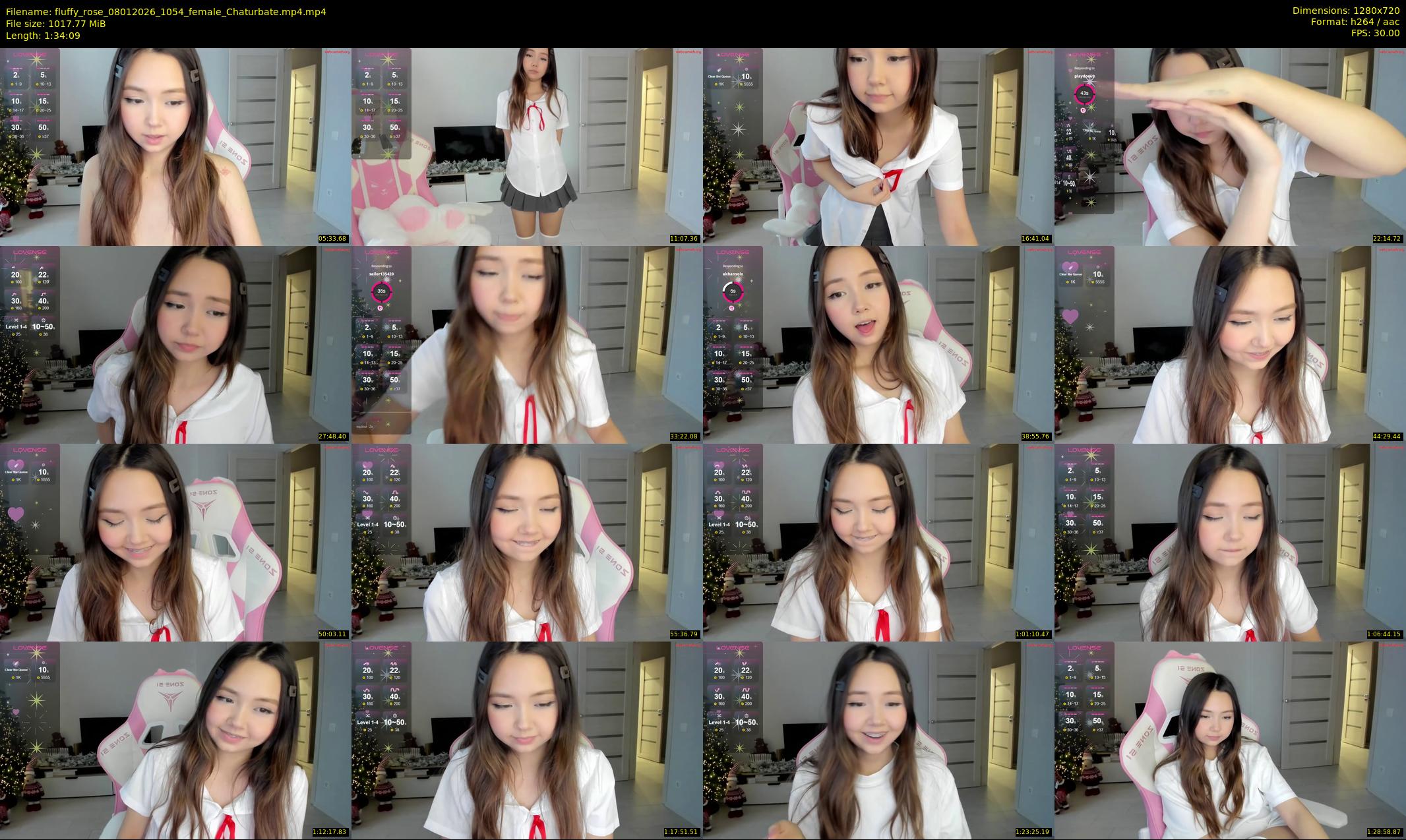 fluffy_rose — 95 minute Chaturbate female cam show recording, 720p, Jan 8, 2026