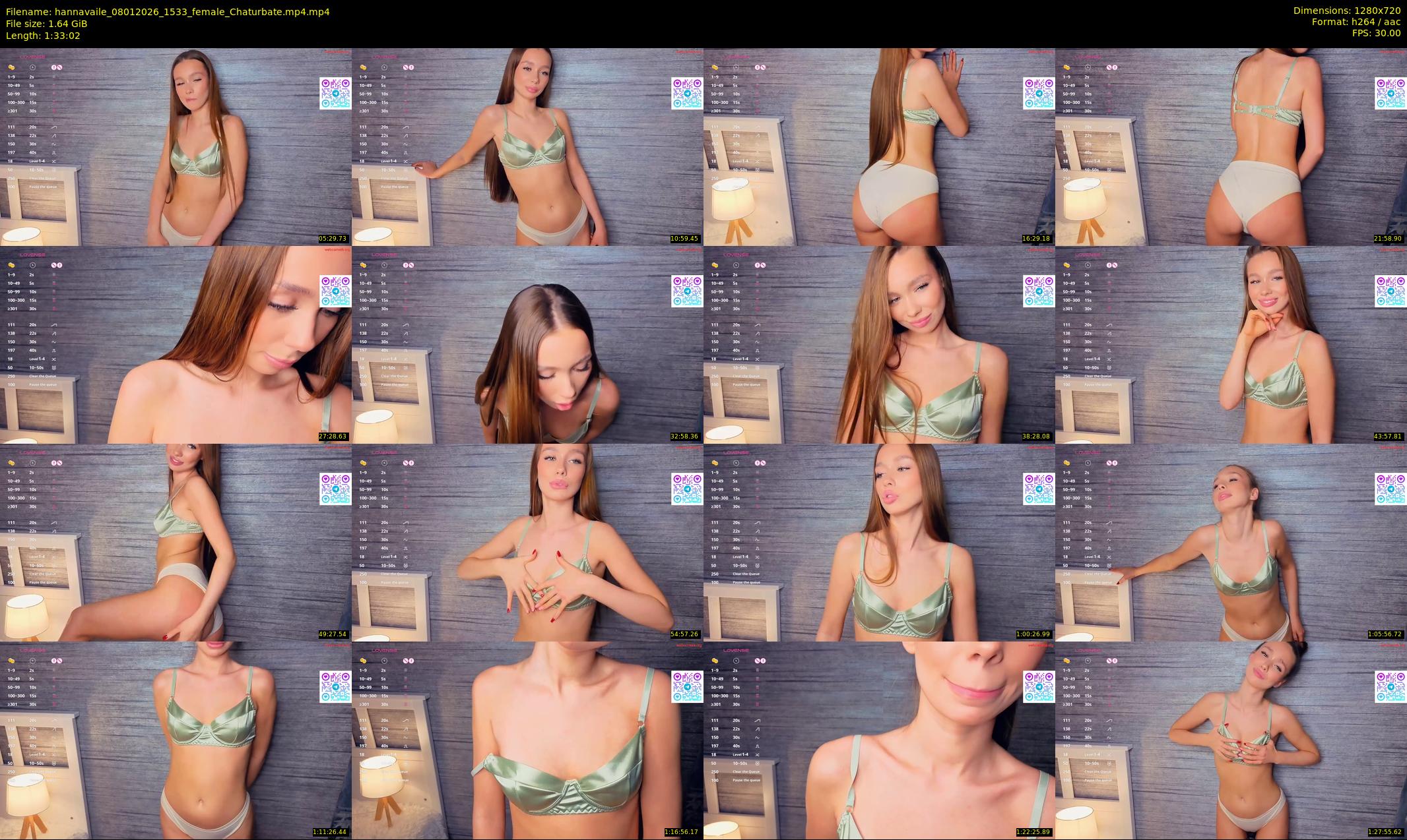 hannavaile — 94 minute Chaturbate female cam show recording, 720p, Jan 8, 2026