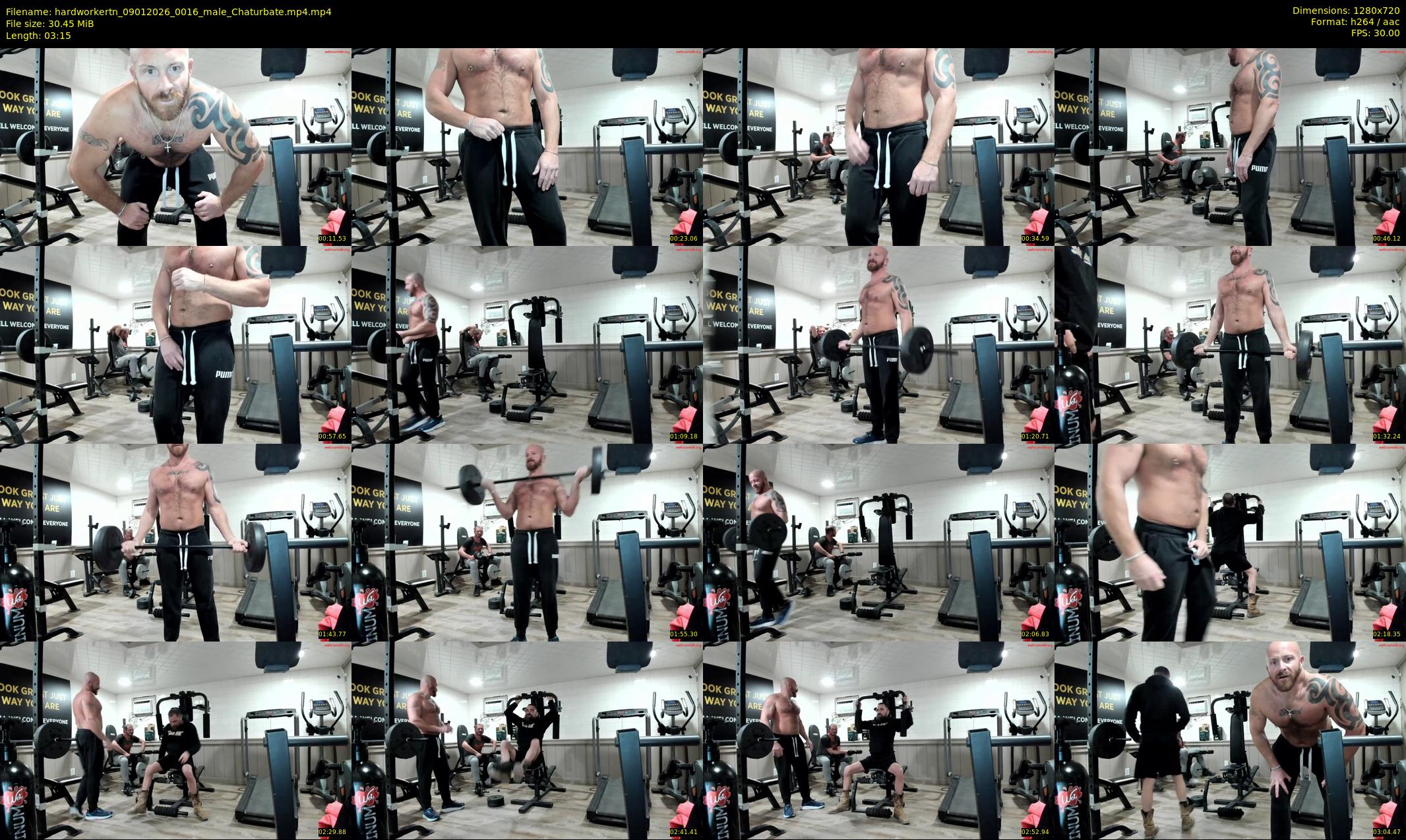 hardworkertn — 4 minute Chaturbate male cam show recording, 720p, Jan 9, 2026