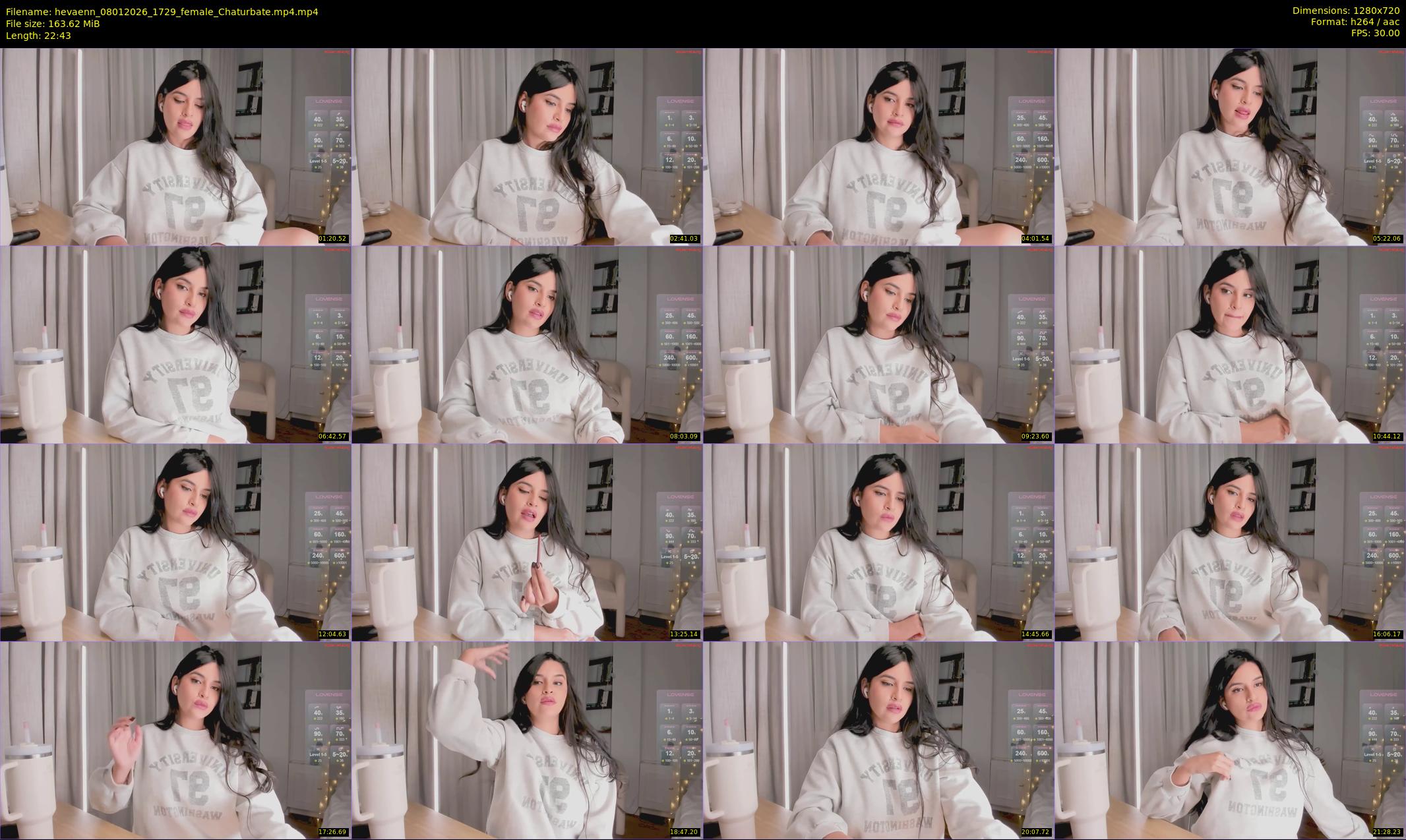hevaenn — 23 minute Chaturbate female cam show recording, 720p, Jan 8, 2026