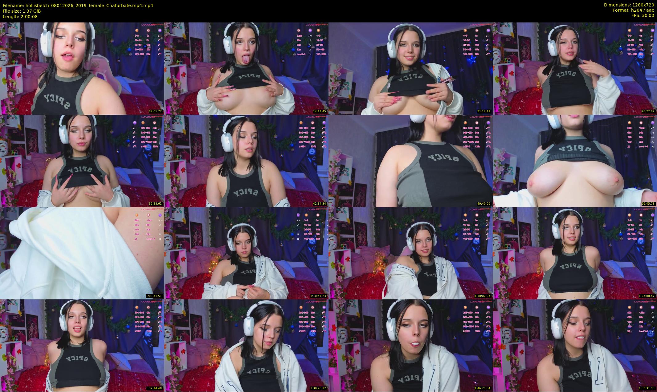 hollisbelch — 121 minute Chaturbate female cam show recording, 720p, Jan 8, 2026