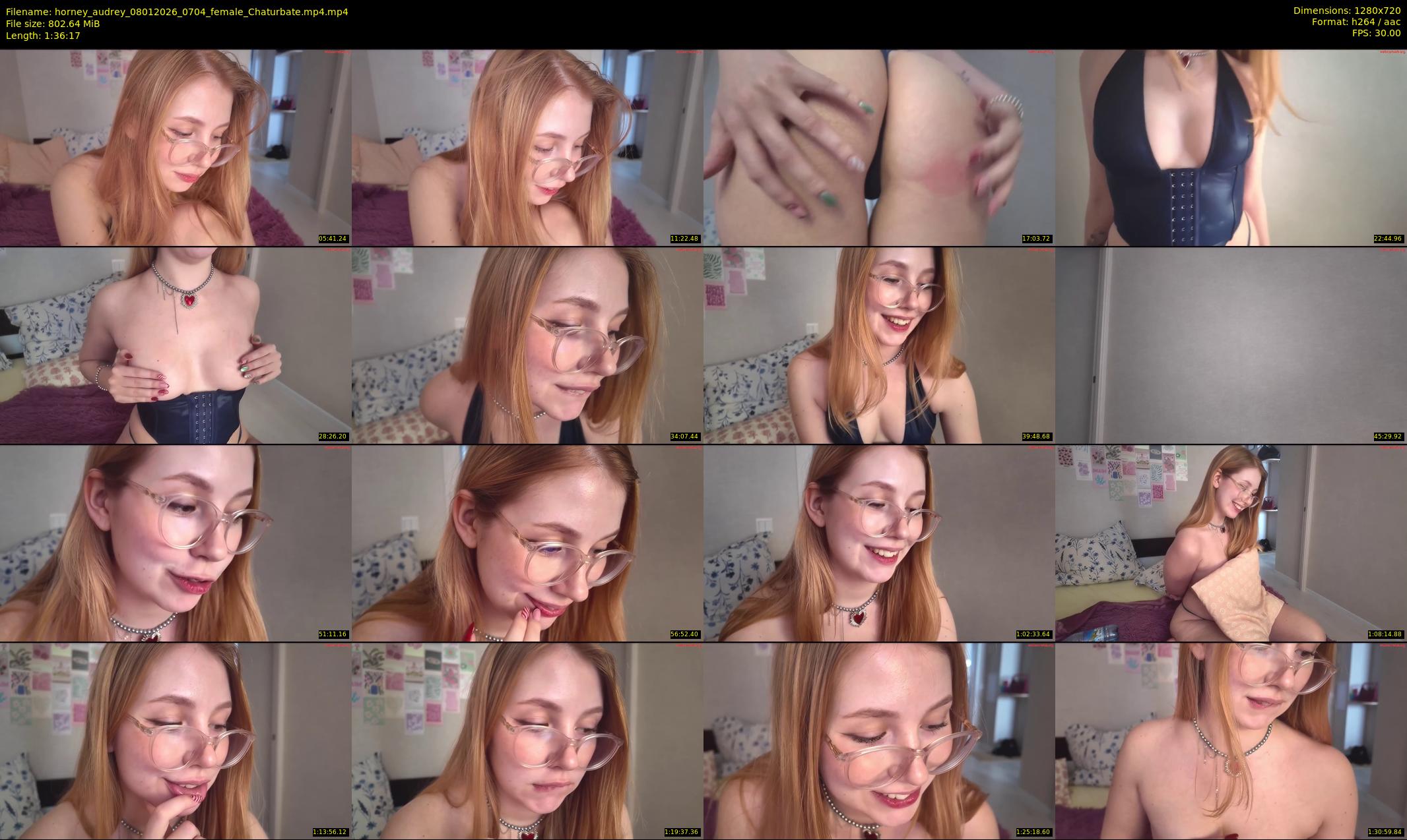 horney_audrey — 97 minute Chaturbate female cam show recording, 720p, Jan 8, 2026
