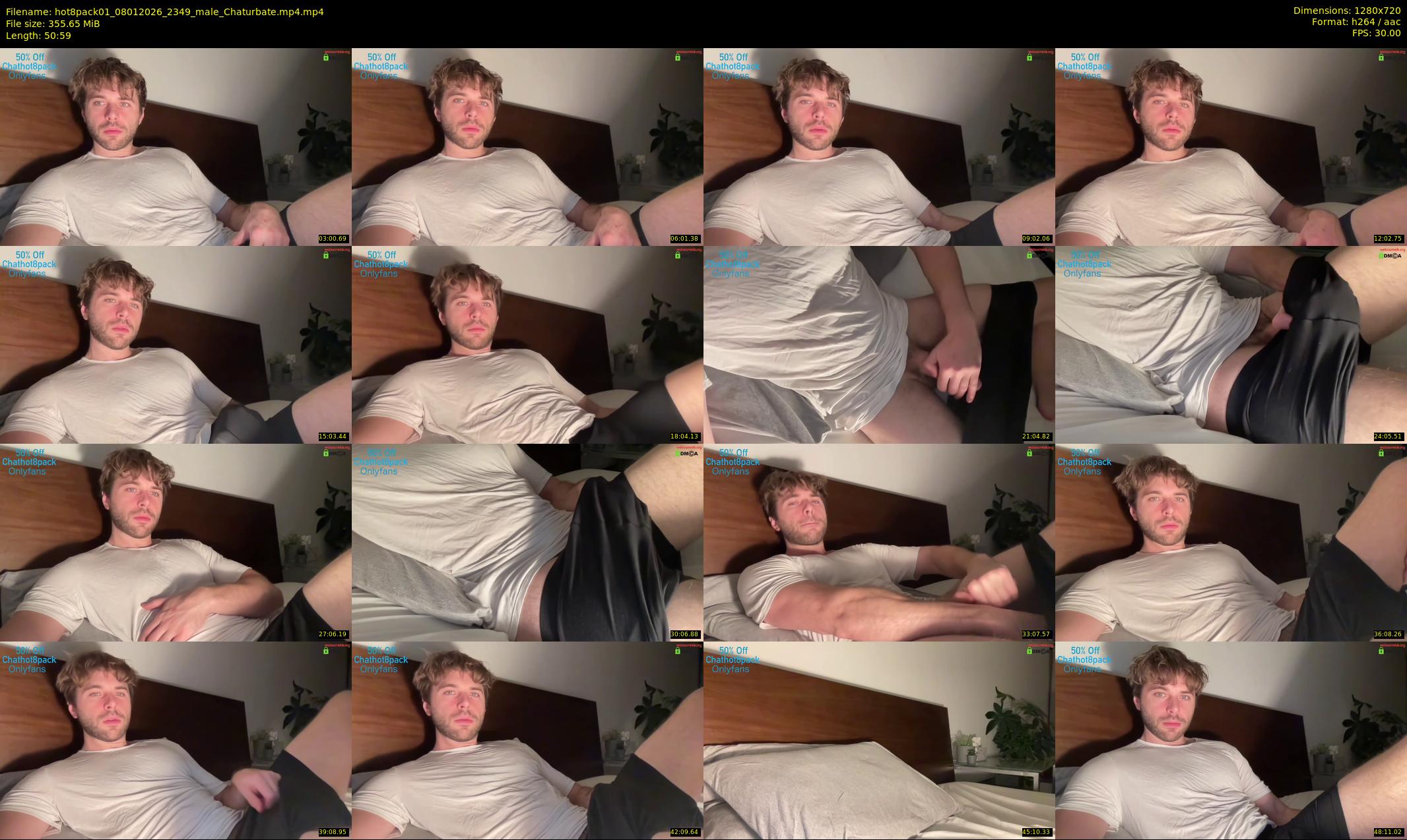 hot8pack01 — 51 minute Chaturbate male cam show recording, 720p, Jan 8, 2026