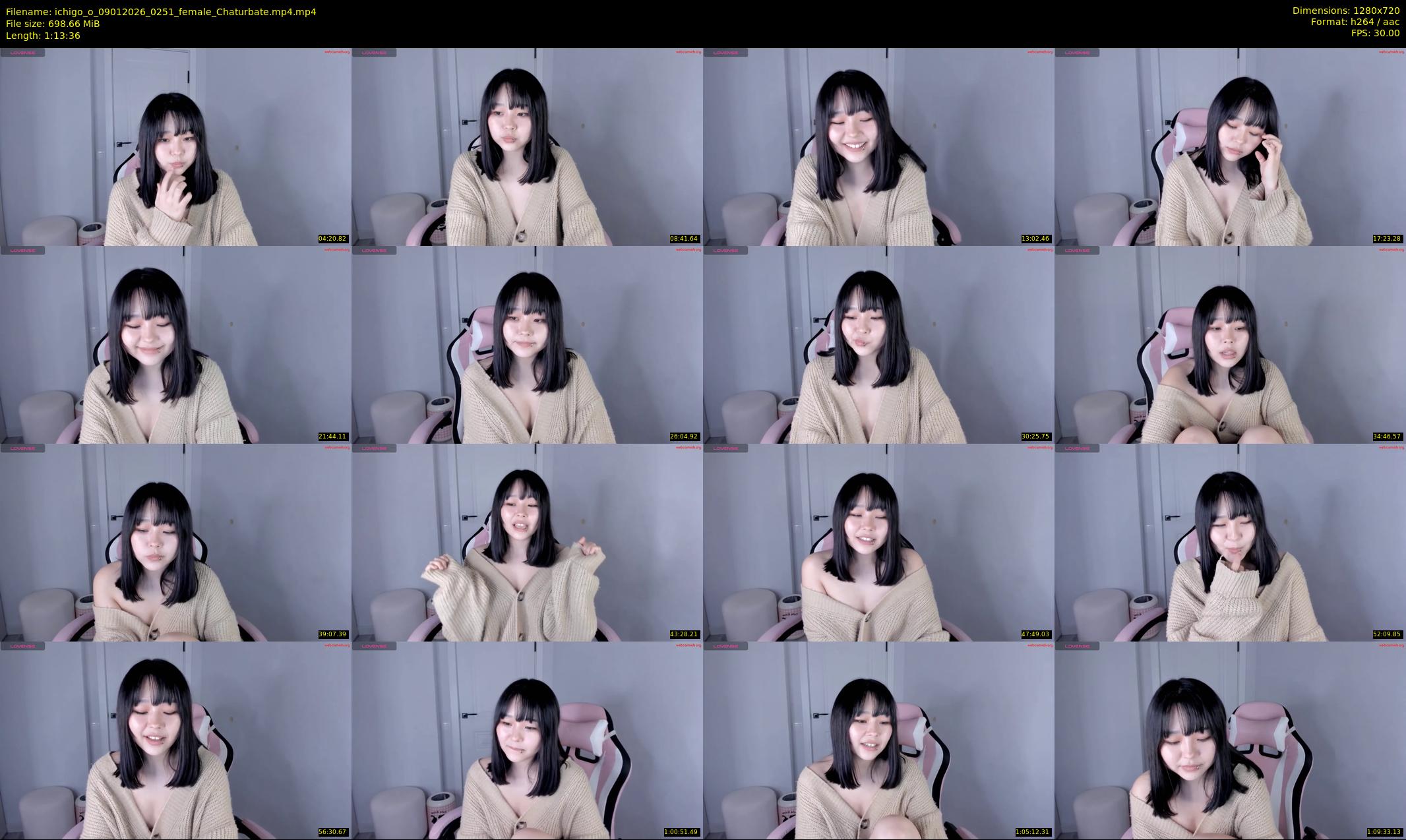 ichigo_o — 74 minute Chaturbate female cam show recording, 720p, Jan 9, 2026