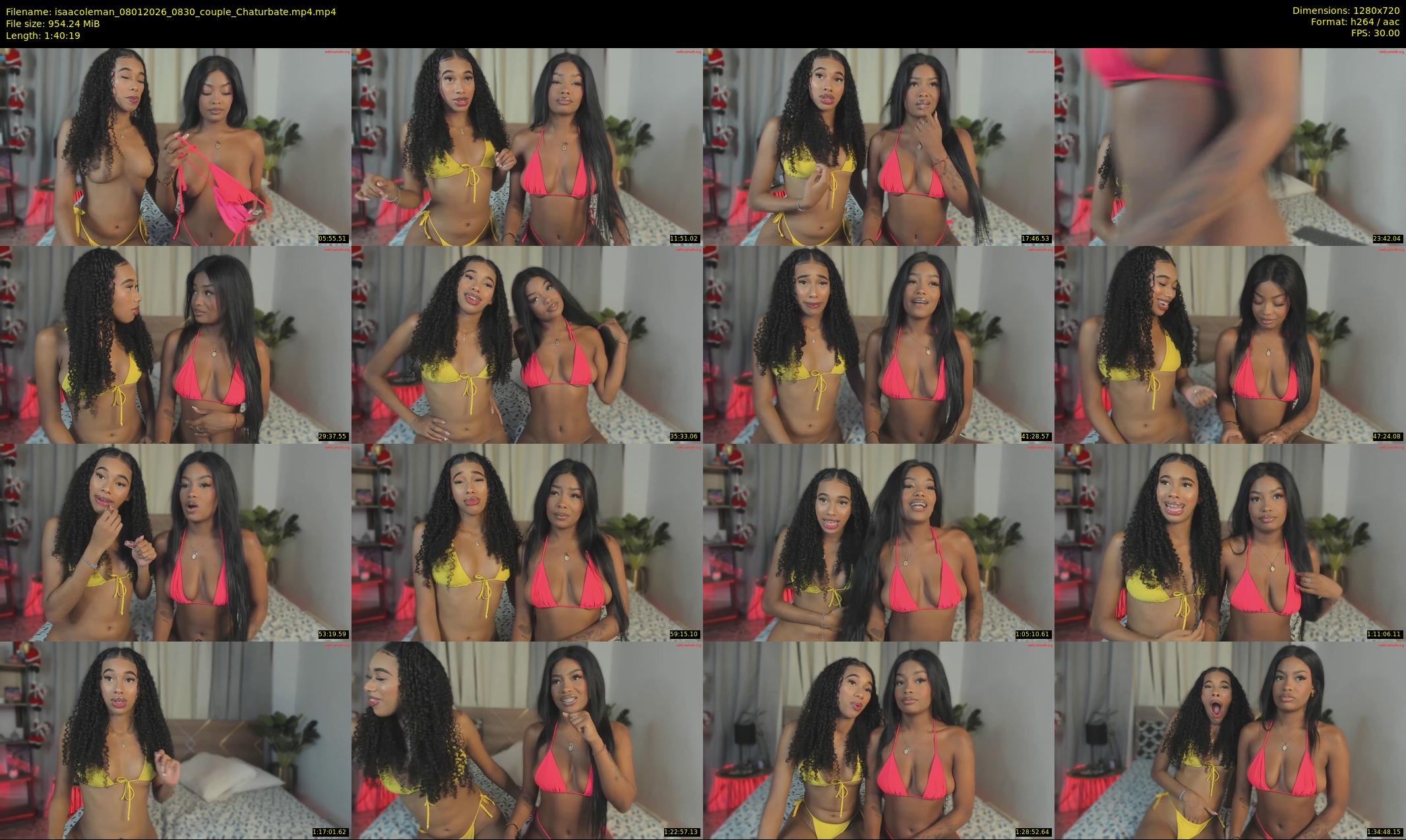 isaacoleman — 101 minute Chaturbate female cam show recording, 720p, Jan 8, 2026