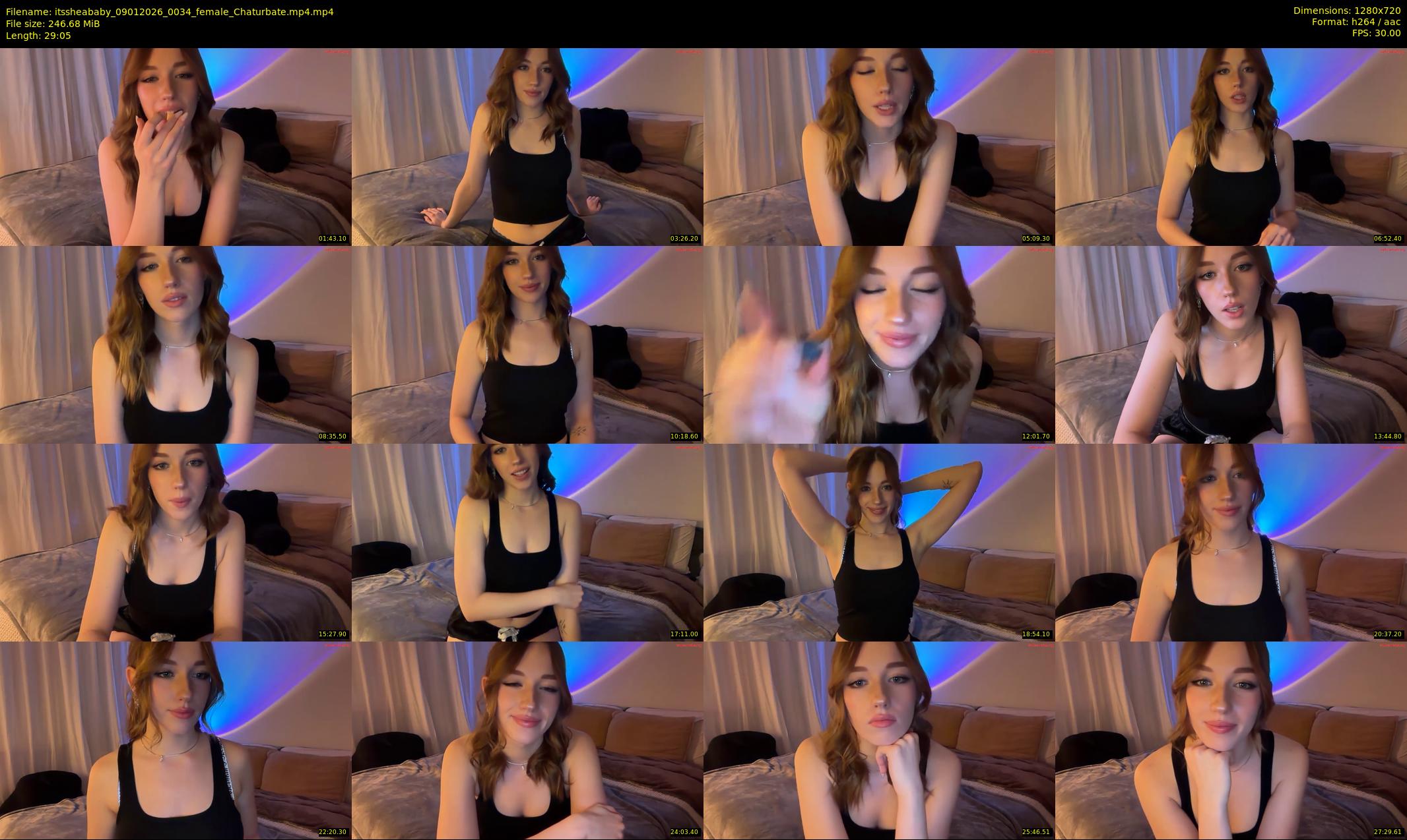 itssheababy — 30 minute Chaturbate female cam show recording, 720p, Jan 9, 2026
