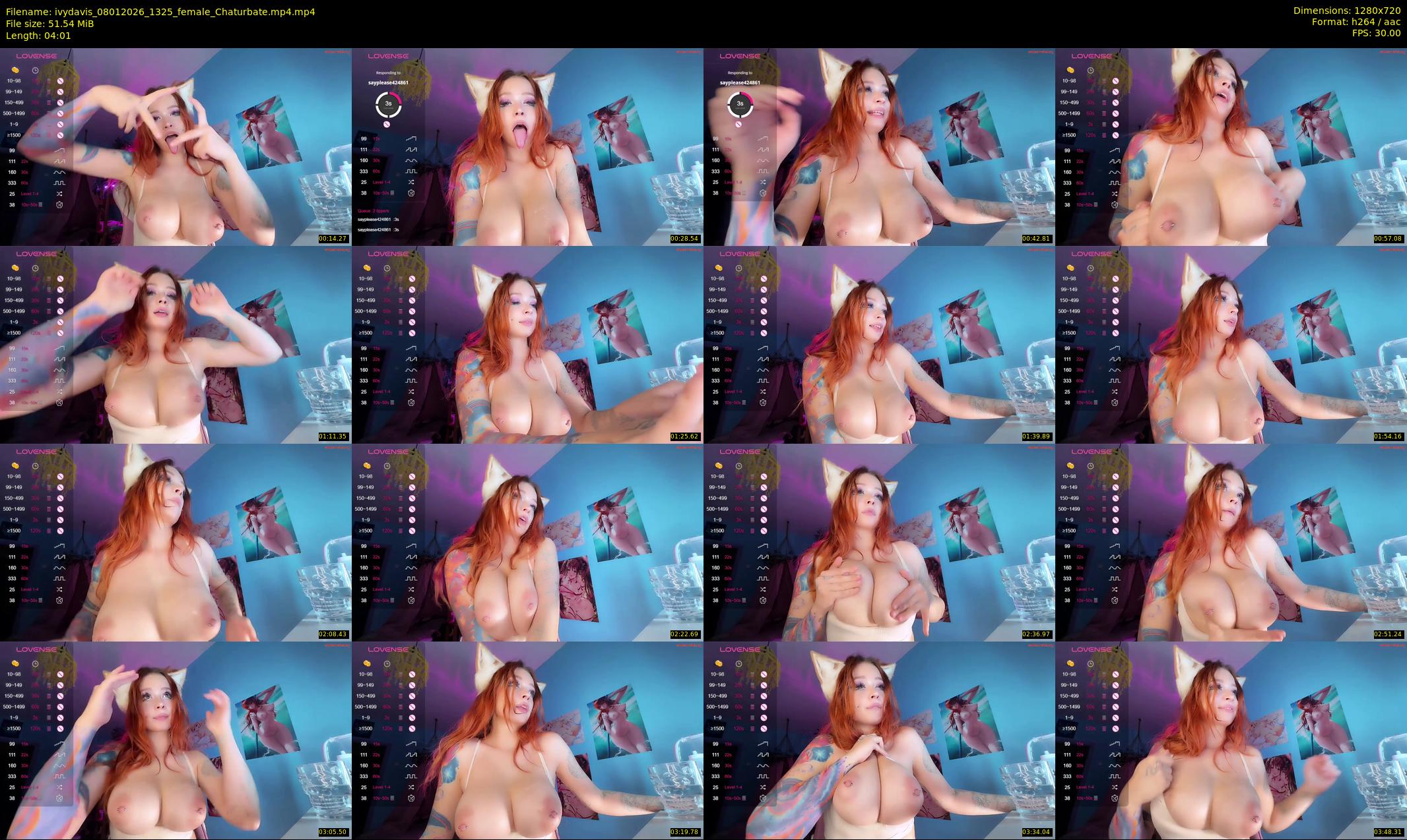 ivydavis — 5 minute Chaturbate female cam show recording, 720p, Jan 8, 2026