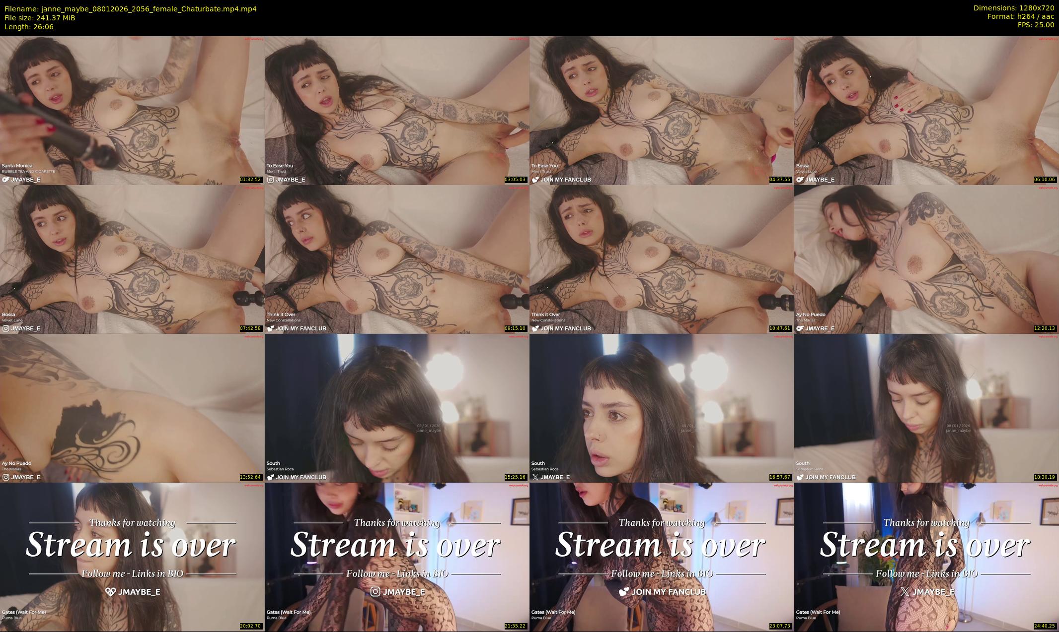janne_maybe — 27 minute Chaturbate female cam show recording, 720p, Jan 8, 2026