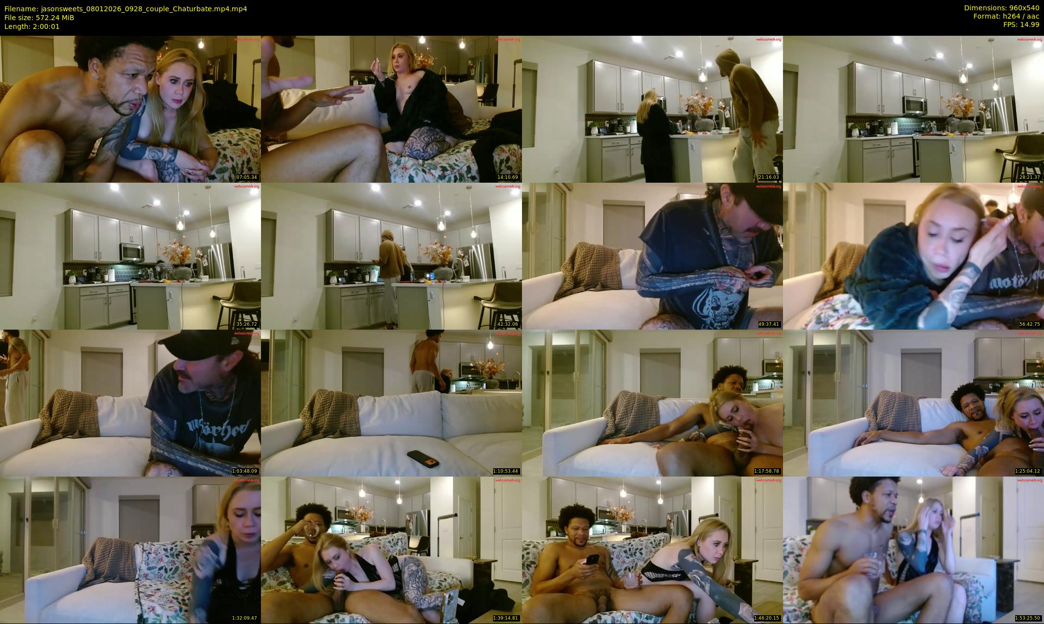 jasonsweets — 121 minute Chaturbate couple cam show recording, 480p, Jan 8, 2026