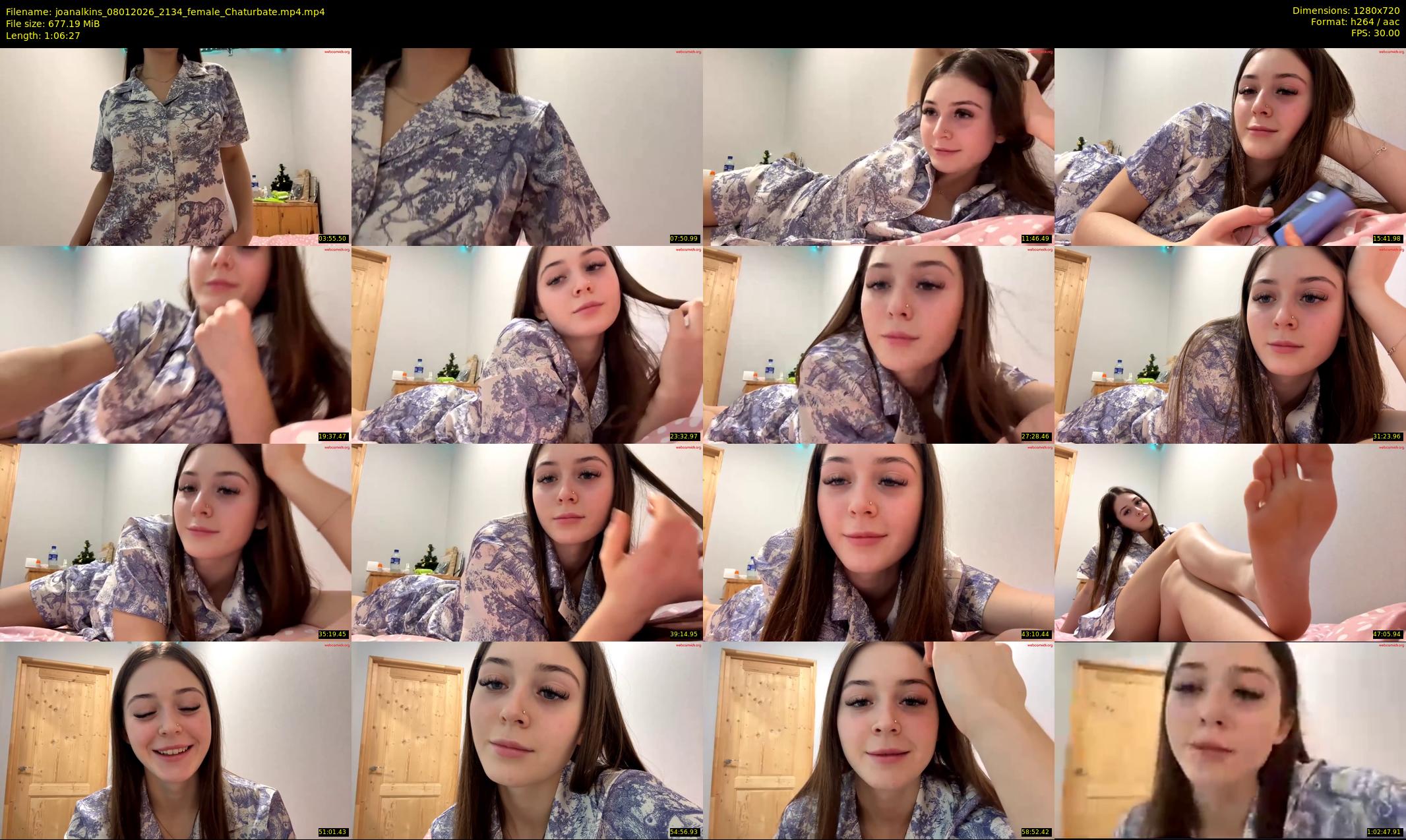 joanalkins — 67 minute Chaturbate female cam show recording, 720p, Jan 8, 2026