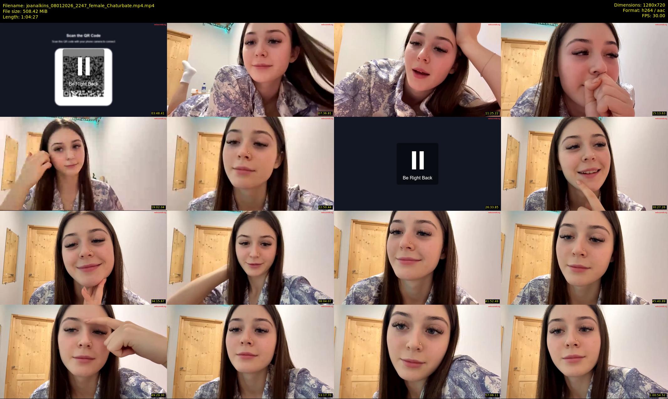 joanalkins — 65 minute Chaturbate female cam show recording, 720p, Jan 8, 2026