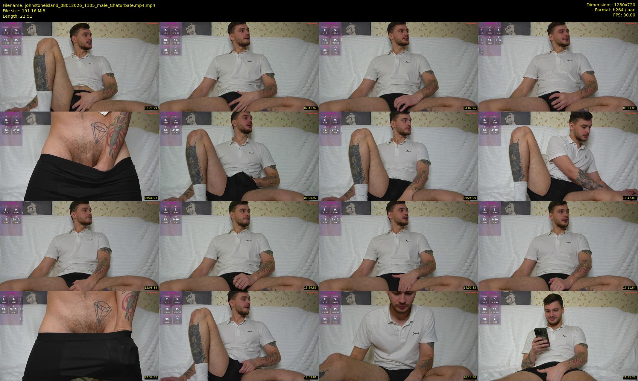 johnstoneisland — 23 minute Chaturbate male cam show recording, 720p, Jan 8, 2026