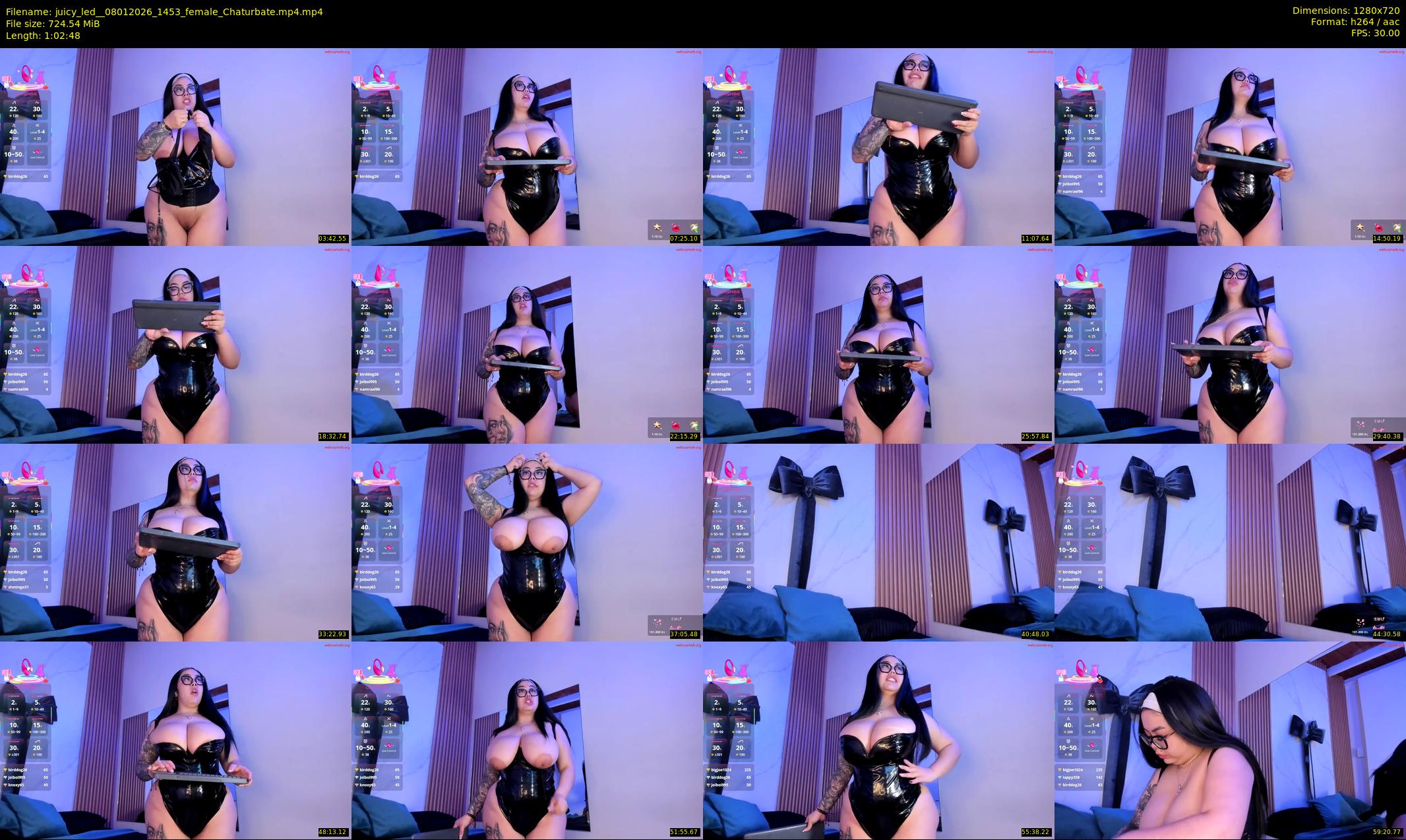 juicy_led_ — 63 minute Chaturbate female cam show recording, 720p, Jan 8, 2026