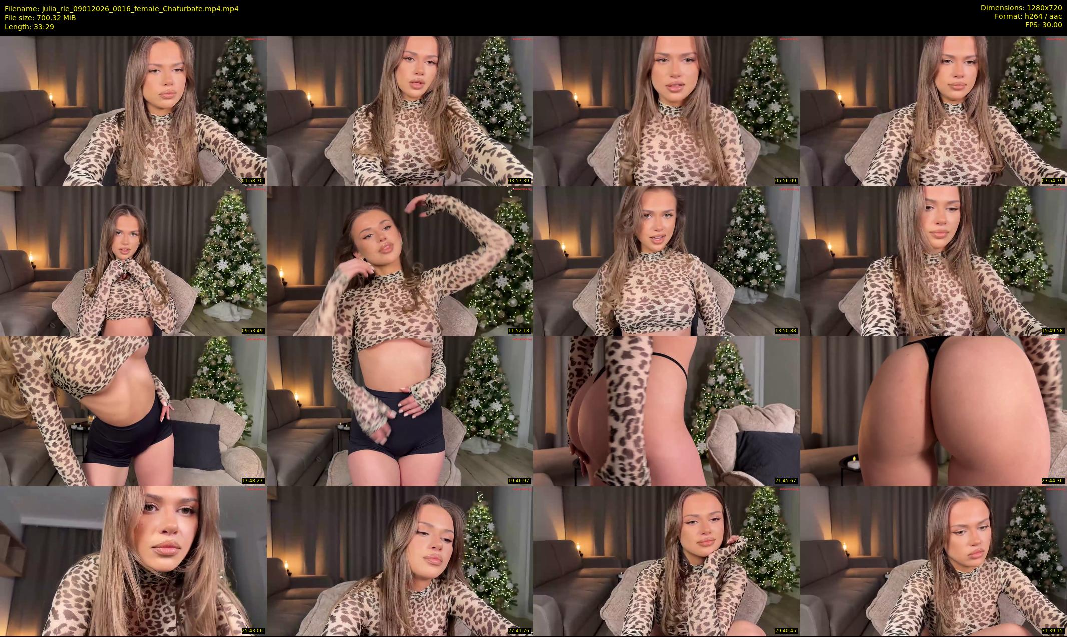 julia_rle — 34 minute Chaturbate female cam show recording, 720p, Jan 9, 2026