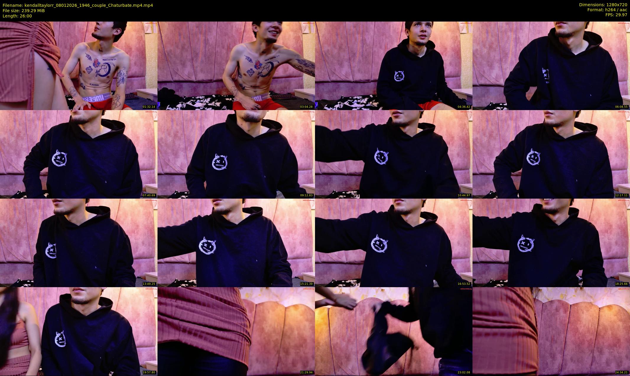 kendalltaylorr — 26 minute Chaturbate couple cam show recording, 720p, Jan 8, 2026