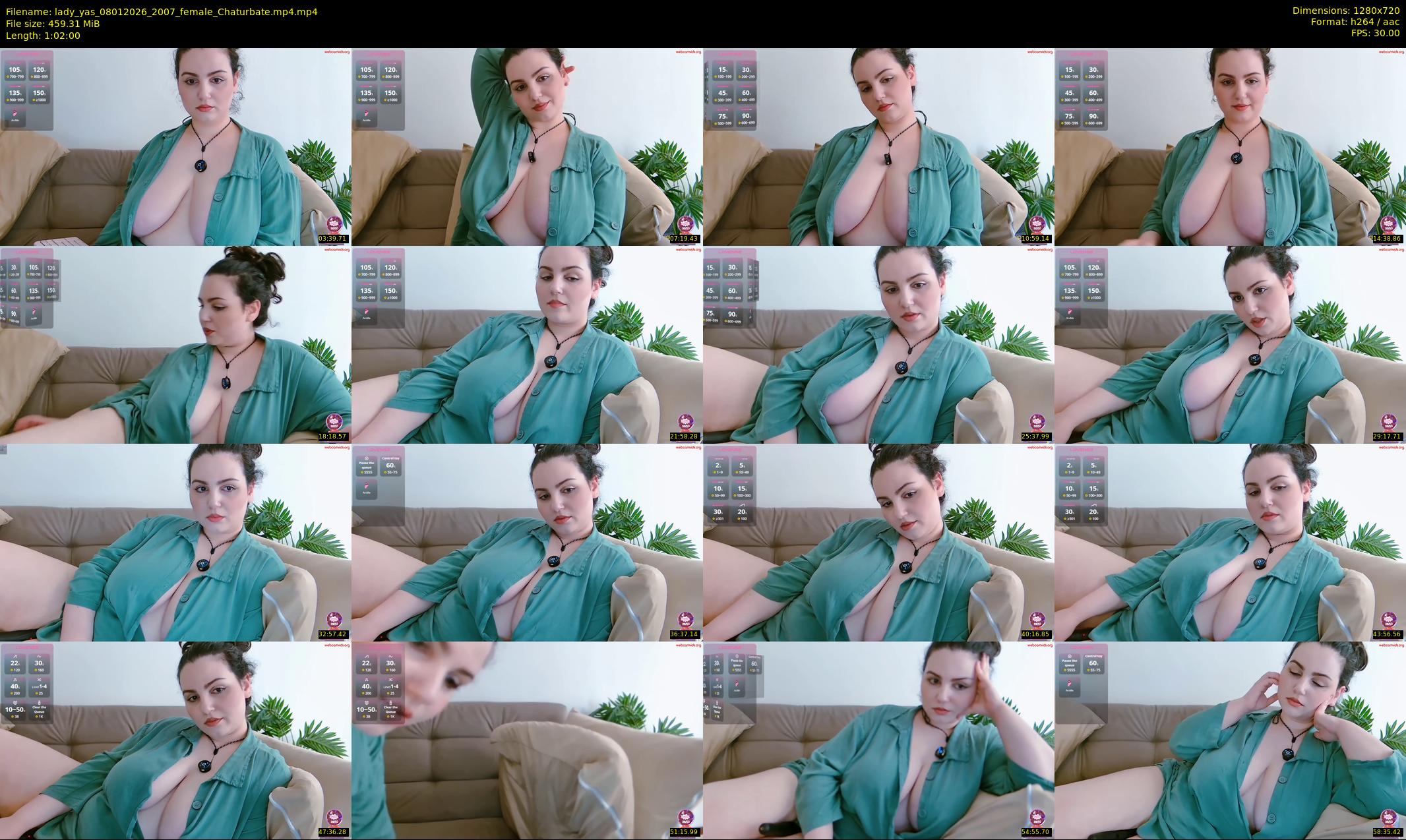 lady_yas — 62 minute Chaturbate female cam show recording, 720p, Jan 8, 2026