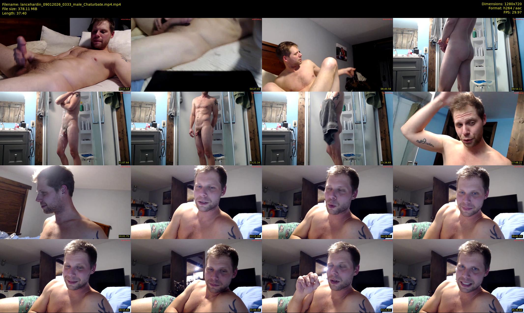 lancehardin — 38 minute Chaturbate male cam show recording, 720p, Jan 9, 2026