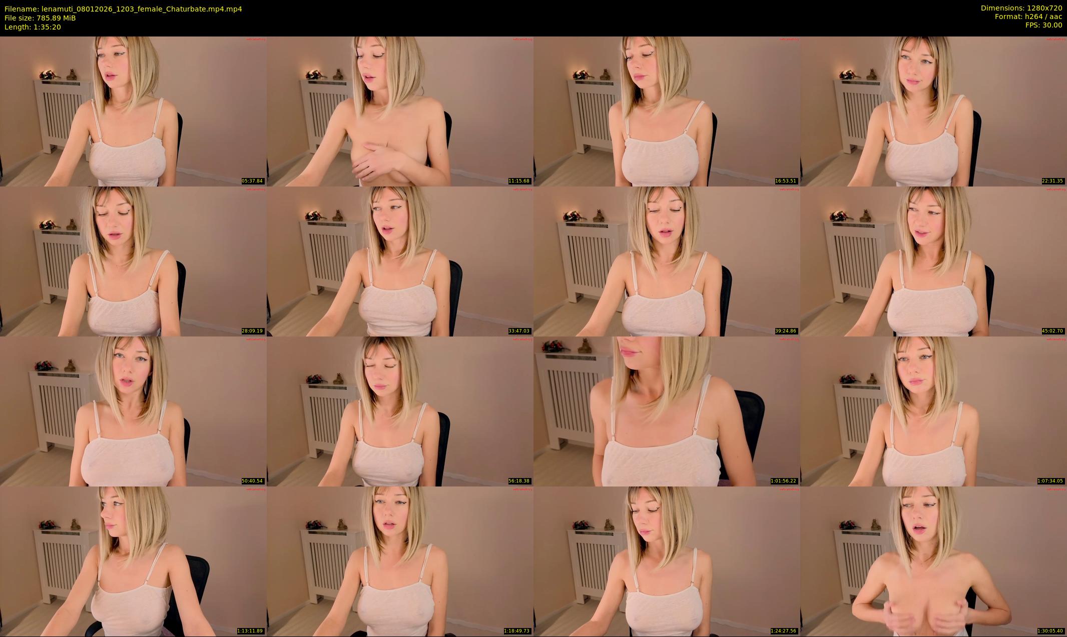 lenamuti — 96 minute Chaturbate female cam show recording, 720p, Jan 8, 2026
