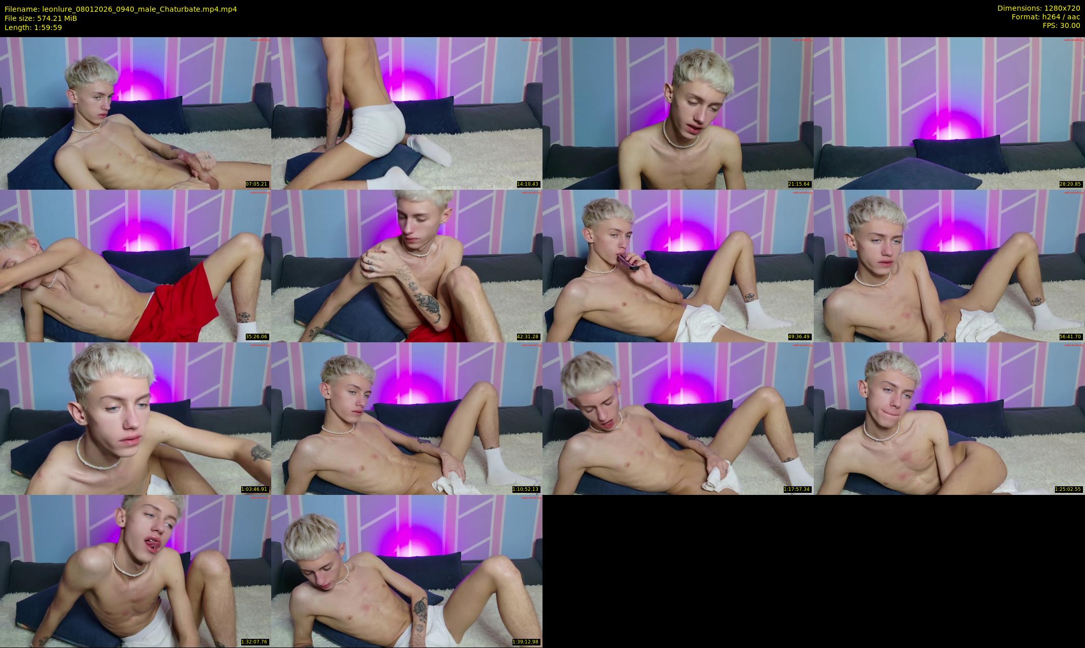 leonlure — 120 minute Chaturbate male cam show recording, 720p, Jan 8, 2026