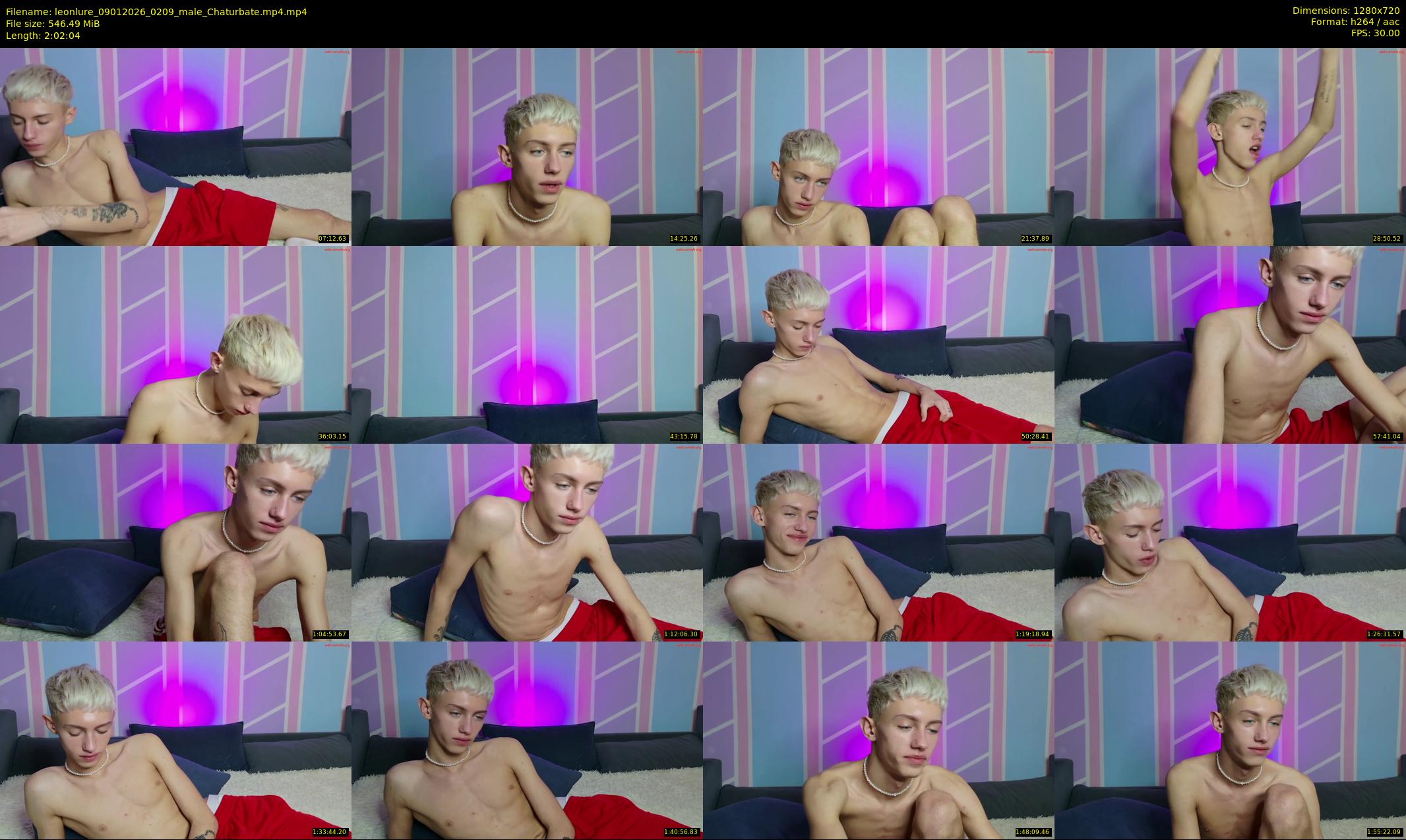 leonlure — 123 minute Chaturbate male cam show recording, 720p, Jan 9, 2026
