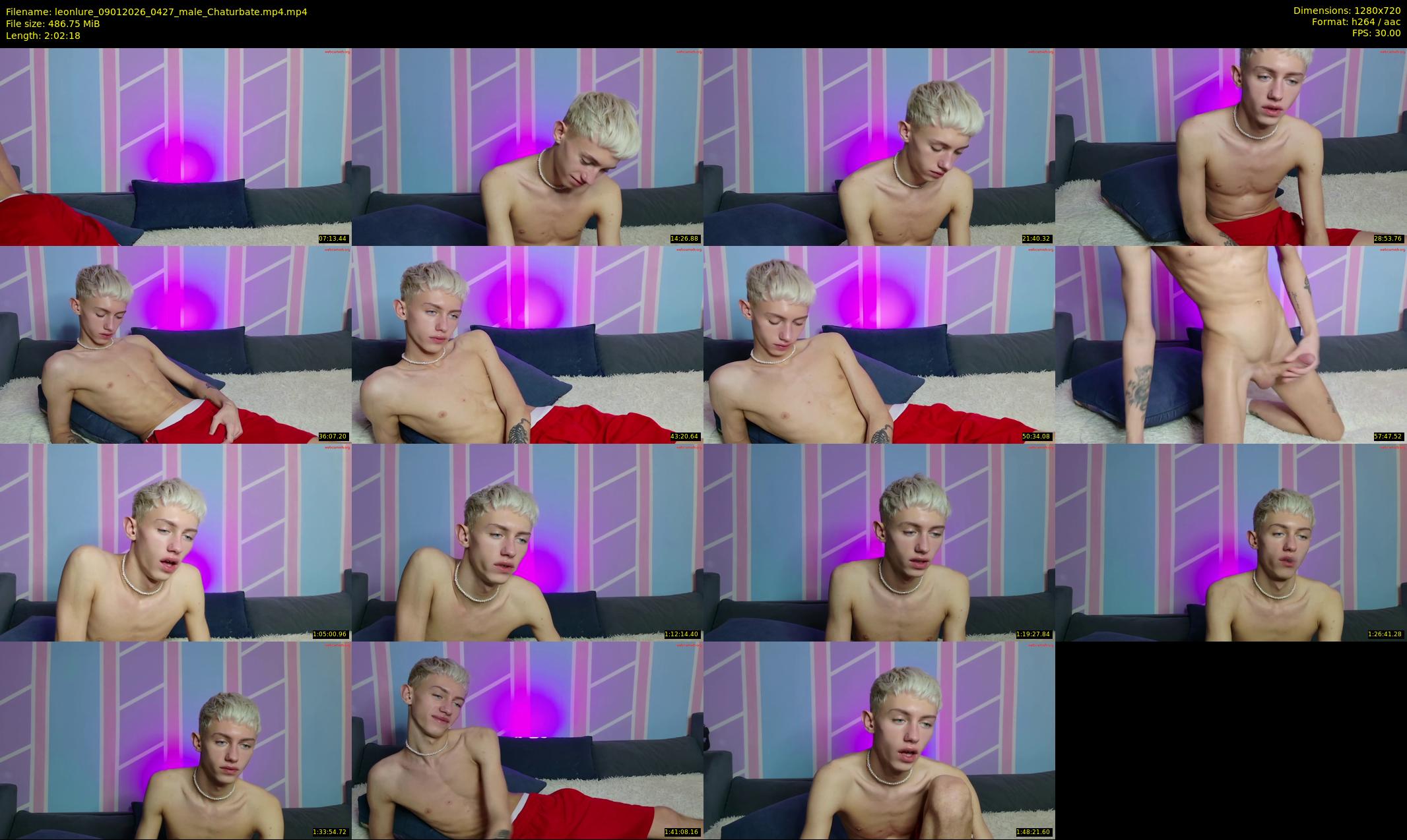 leonlure — 123 minute Chaturbate male cam show recording, 720p, Jan 9, 2026