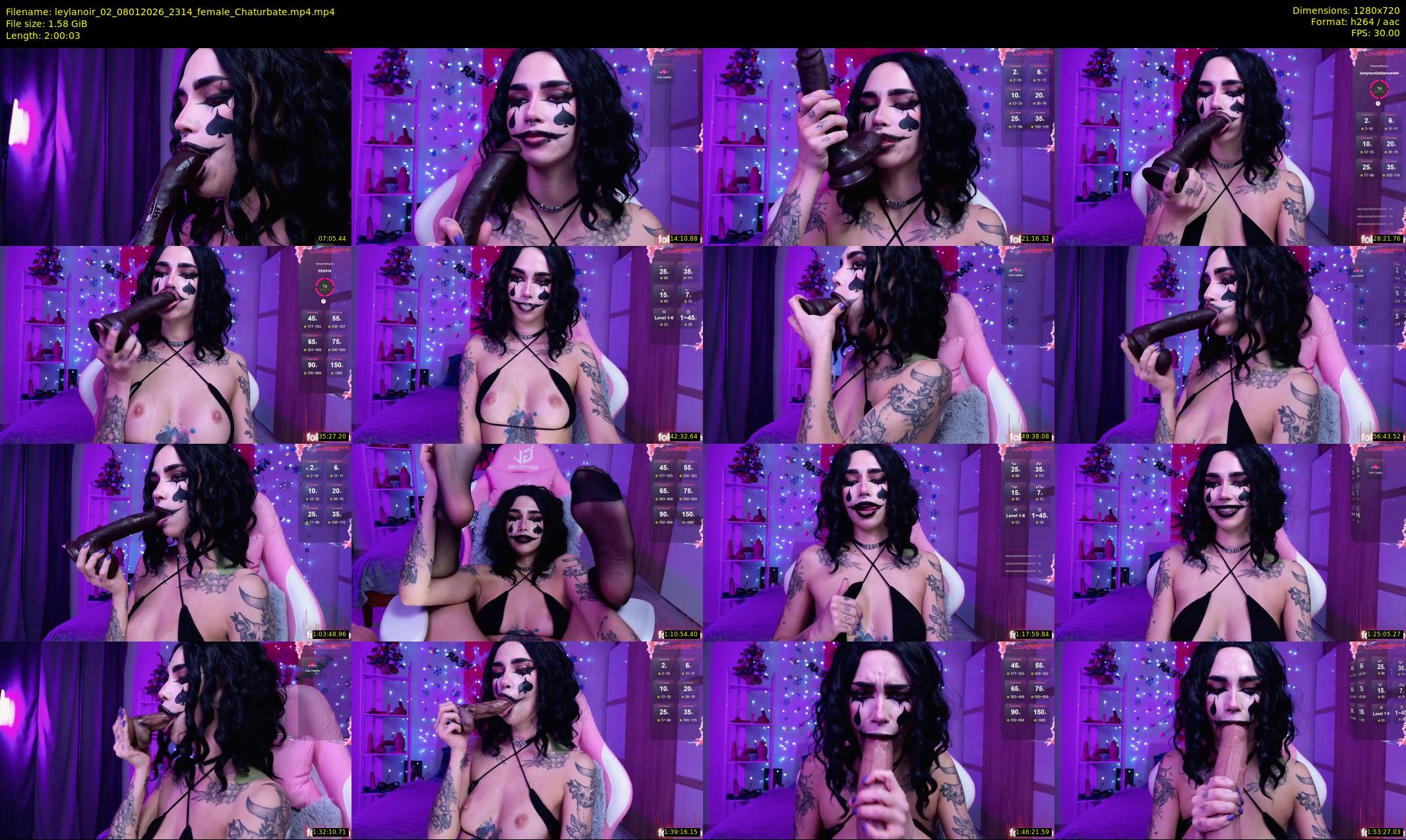 leylanoir_02 — 121 minute Chaturbate female cam show recording, 720p, Jan 8, 2026