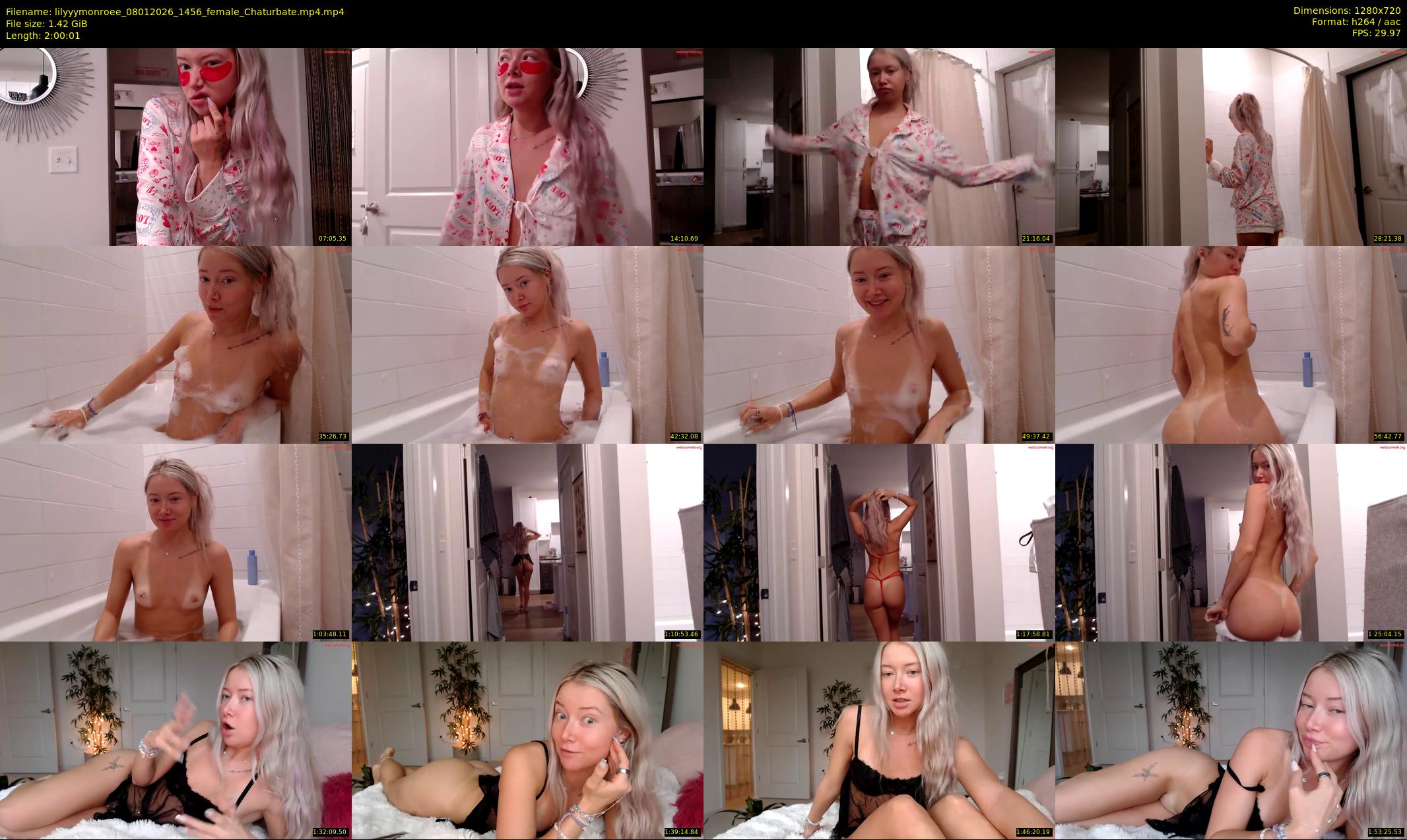 lilyyymonroee — 121 minute Chaturbate female cam show recording, 720p, Jan 8, 2026