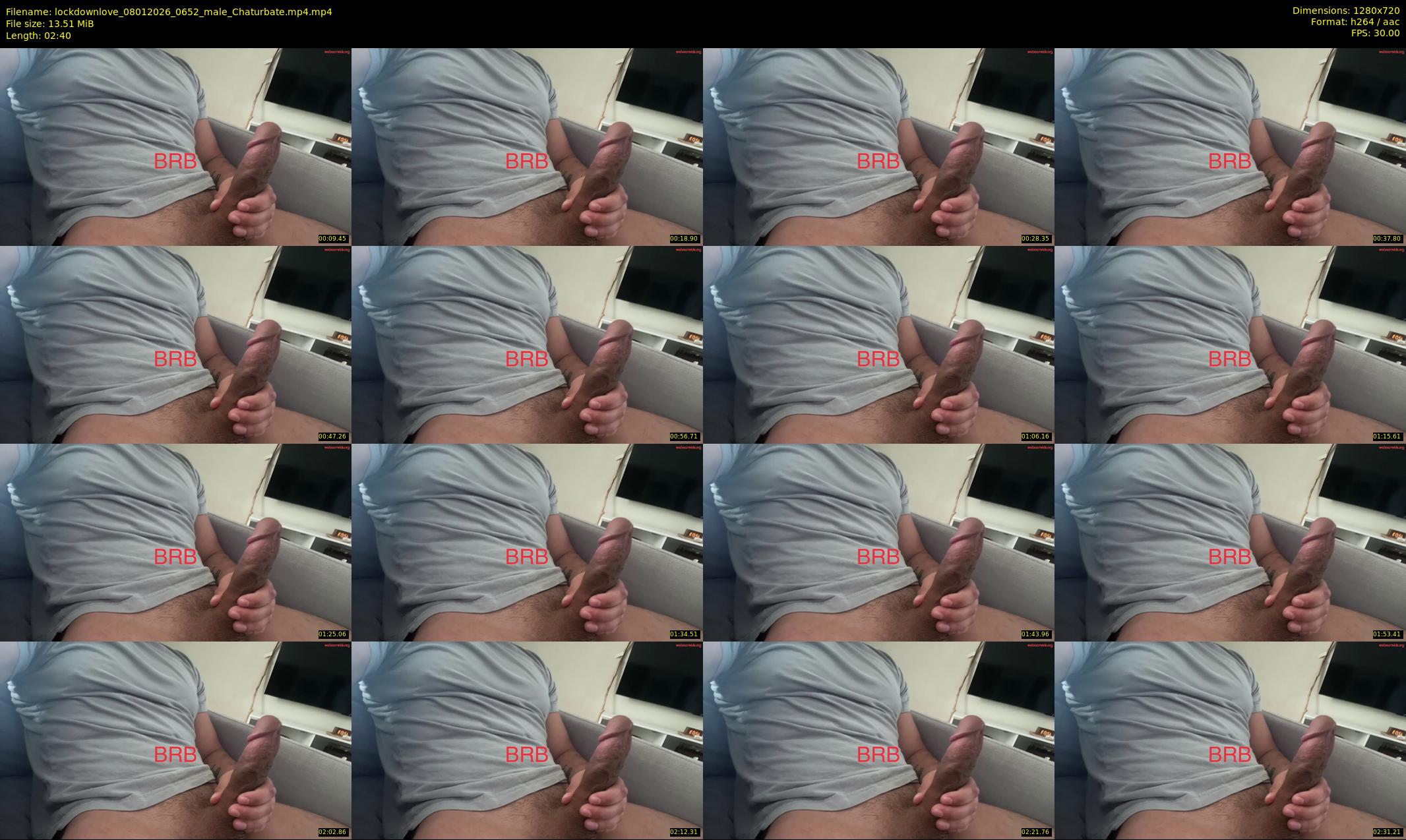 lockdownlove — 3 minute Chaturbate male cam show recording, 720p, Jan 8, 2026