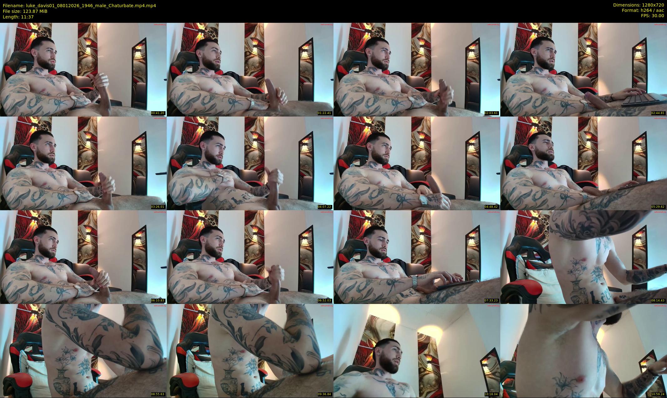 luke_davis01 — 12 minute Chaturbate male cam show recording, 720p, Jan 8, 2026