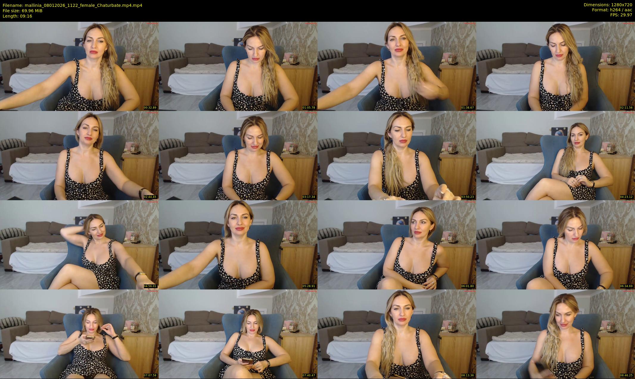 mallinia — 10 minute Chaturbate female cam show recording, 720p, Jan 8, 2026