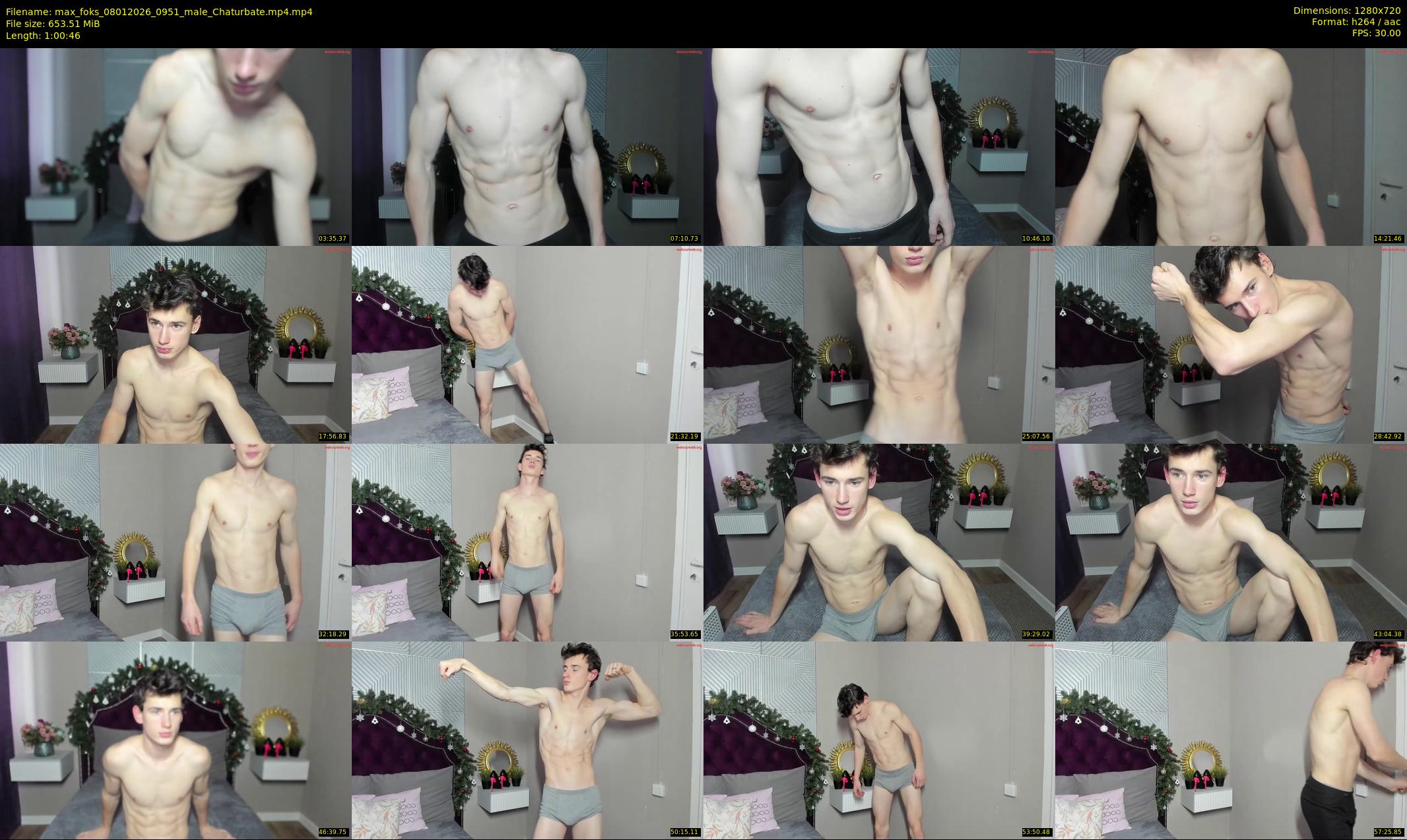 max_foks — 61 minute Chaturbate male cam show recording, 720p, Jan 8, 2026