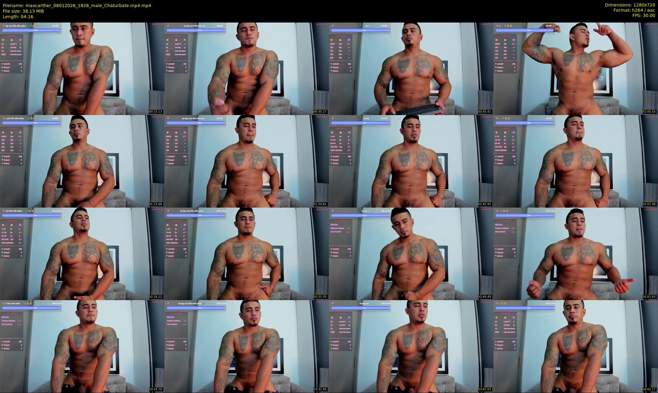 maxcarther — 5 minute Chaturbate male cam show recording, 720p, Jan 8, 2026