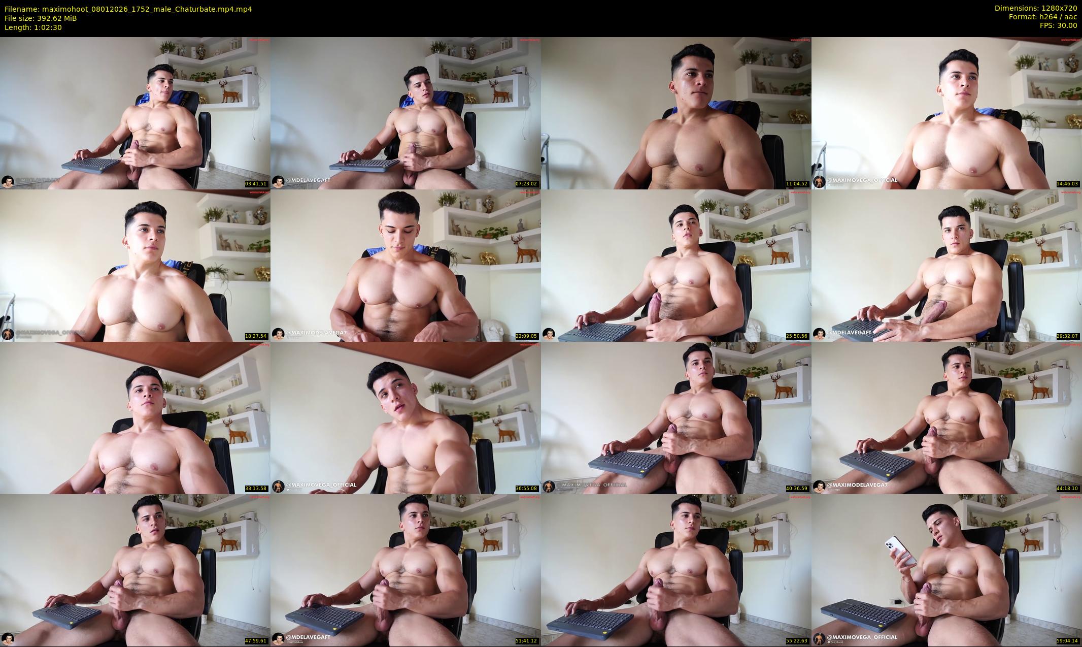 maximohoot — 63 minute Chaturbate male cam show recording, 720p, Jan 8, 2026