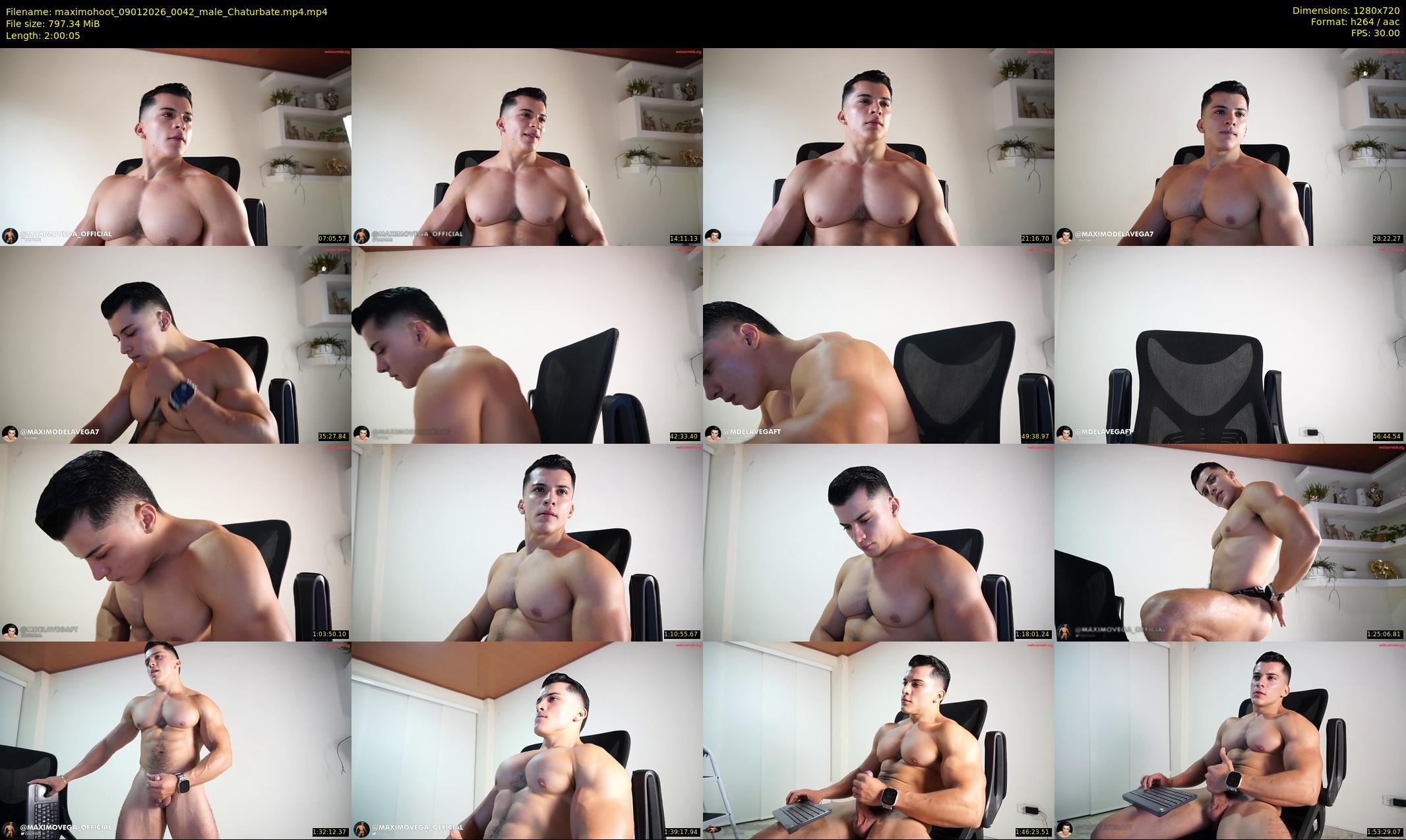 maximohoot — 121 minute Chaturbate male cam show recording, 720p, Jan 9, 2026