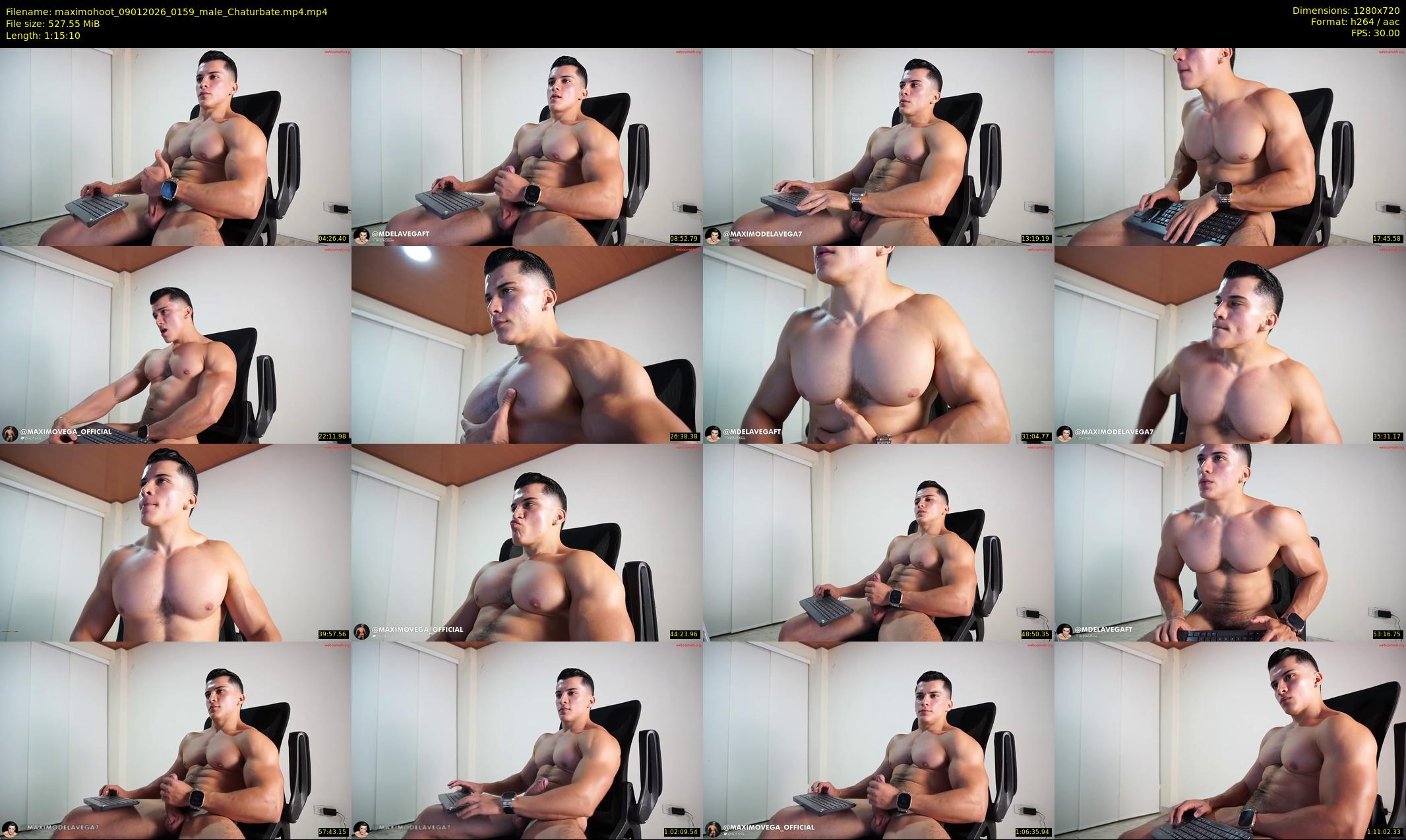 maximohoot — 76 minute Chaturbate male cam show recording, 720p, Jan 9, 2026