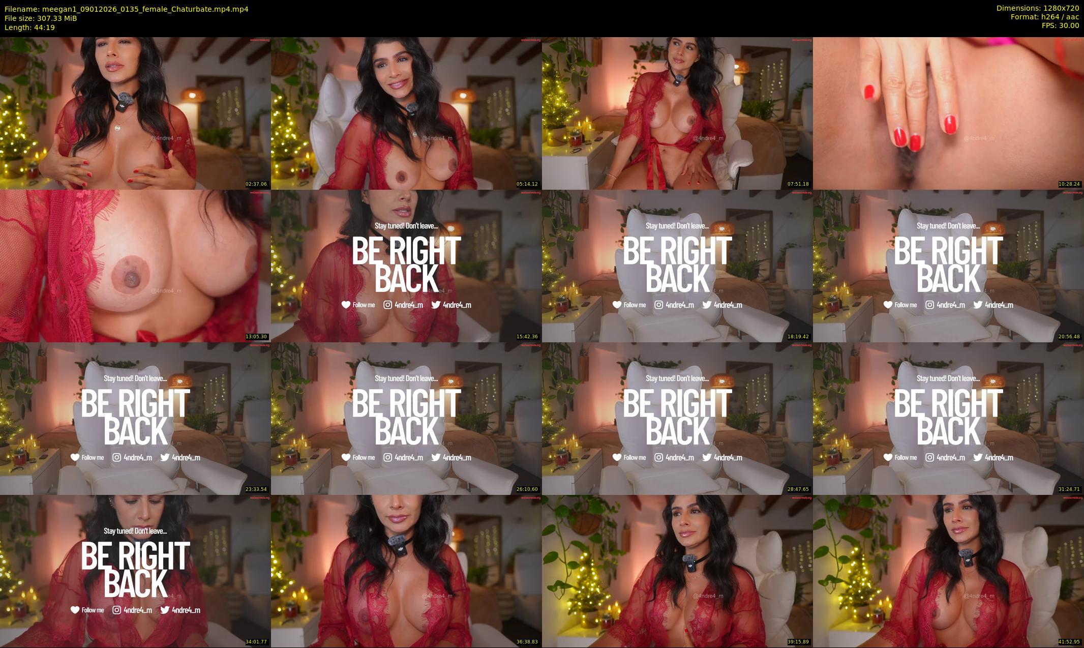 meegan1 — 45 minute Chaturbate female cam show recording, 720p, Jan 9, 2026