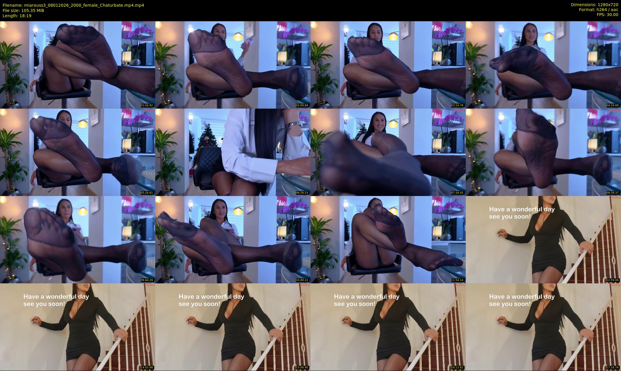 miarouss3 — 19 minute Chaturbate female cam show recording, 720p, Jan 8, 2026