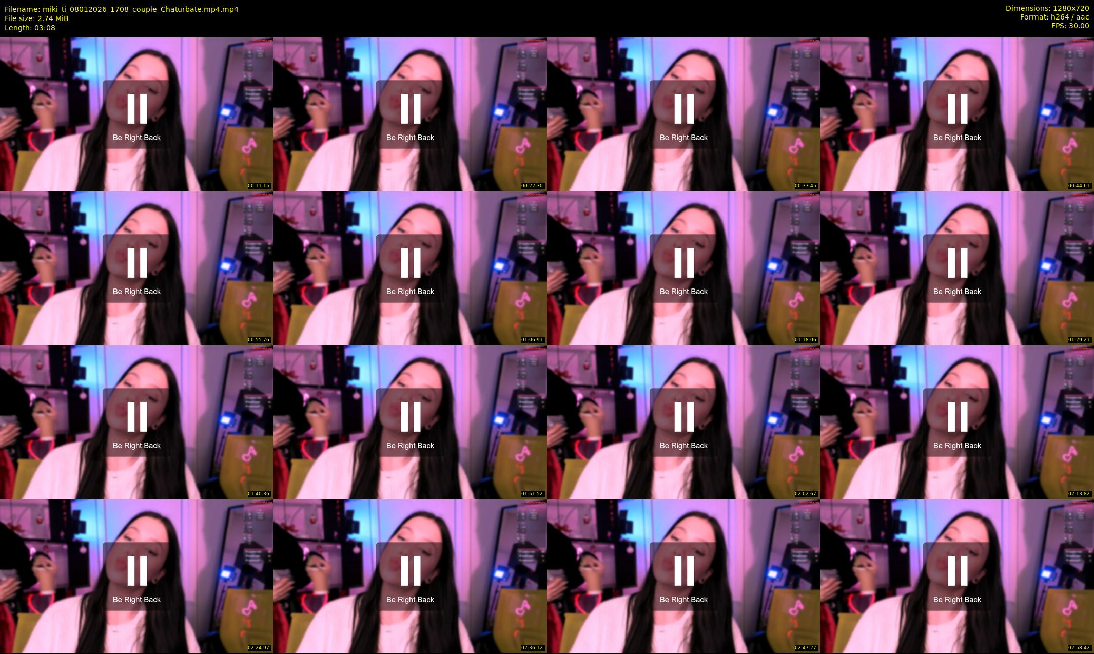 miki_ti — 4 minute Chaturbate female cam show recording, 720p, Jan 8, 2026