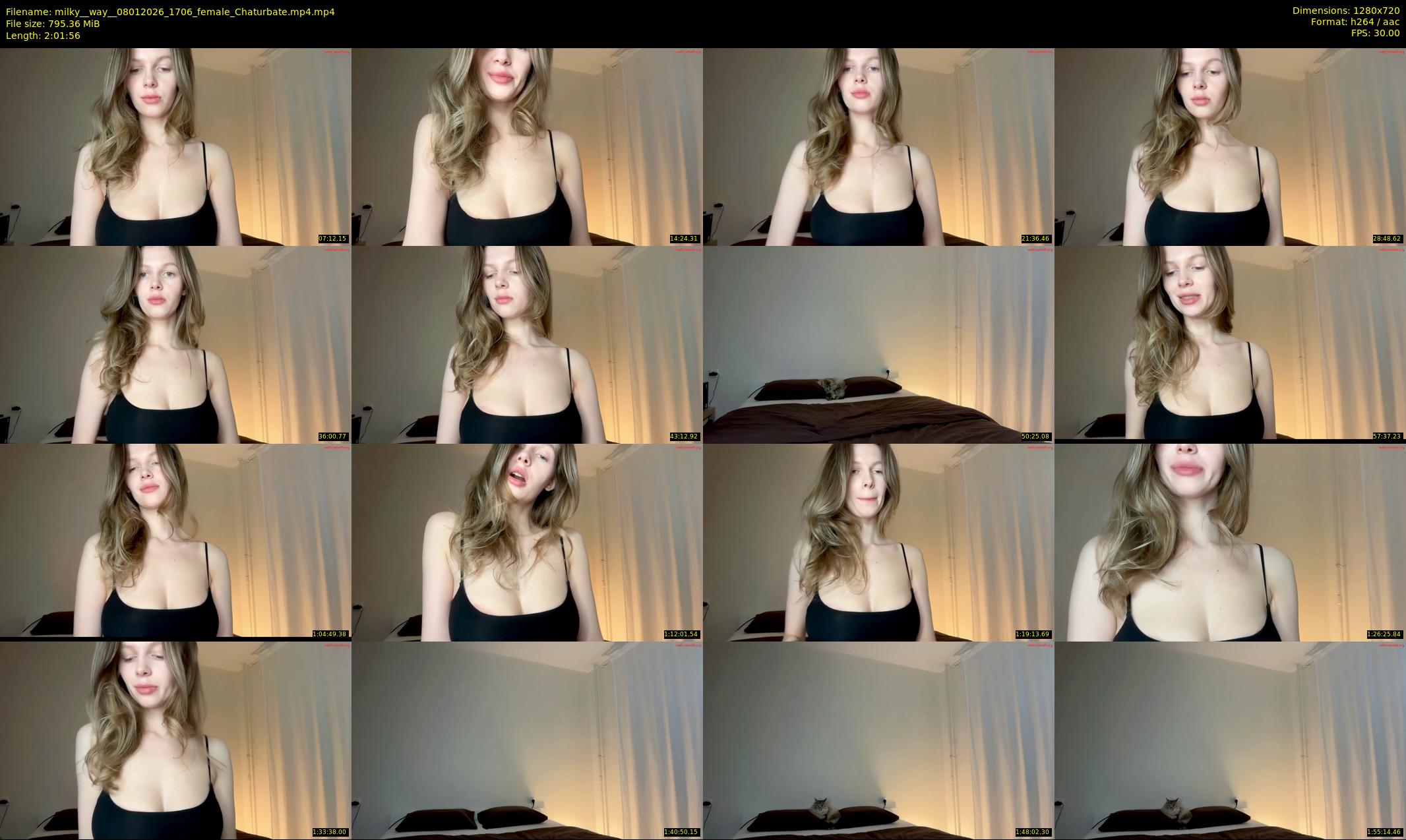 milky__way_ — 122 minute Chaturbate female cam show recording, 720p, Jan 8, 2026