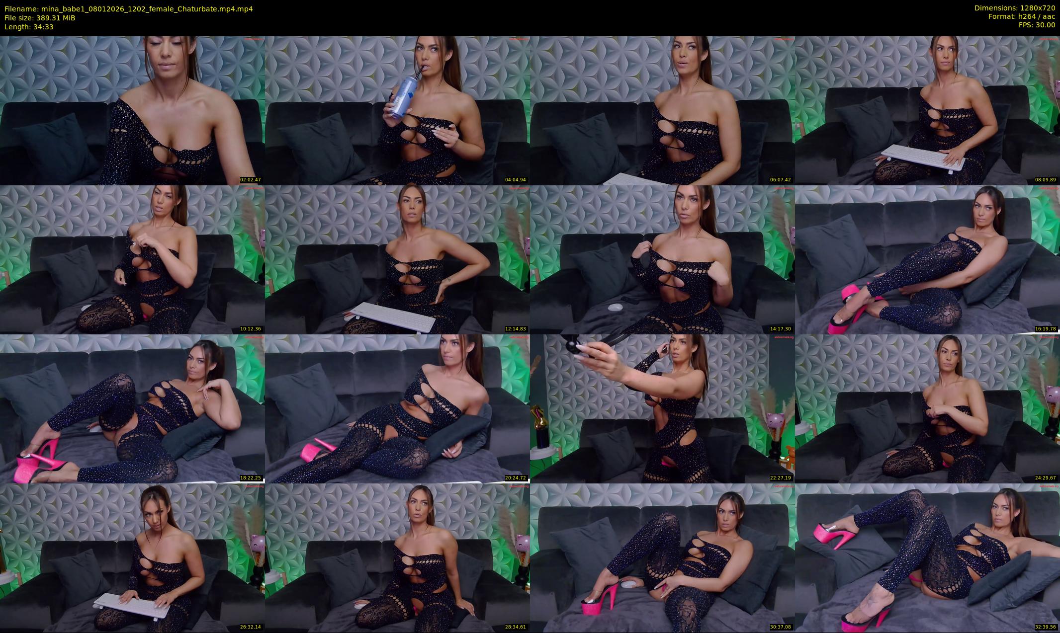 mina_babe1 — 35 minute Chaturbate female cam show recording, 720p, Jan 8, 2026
