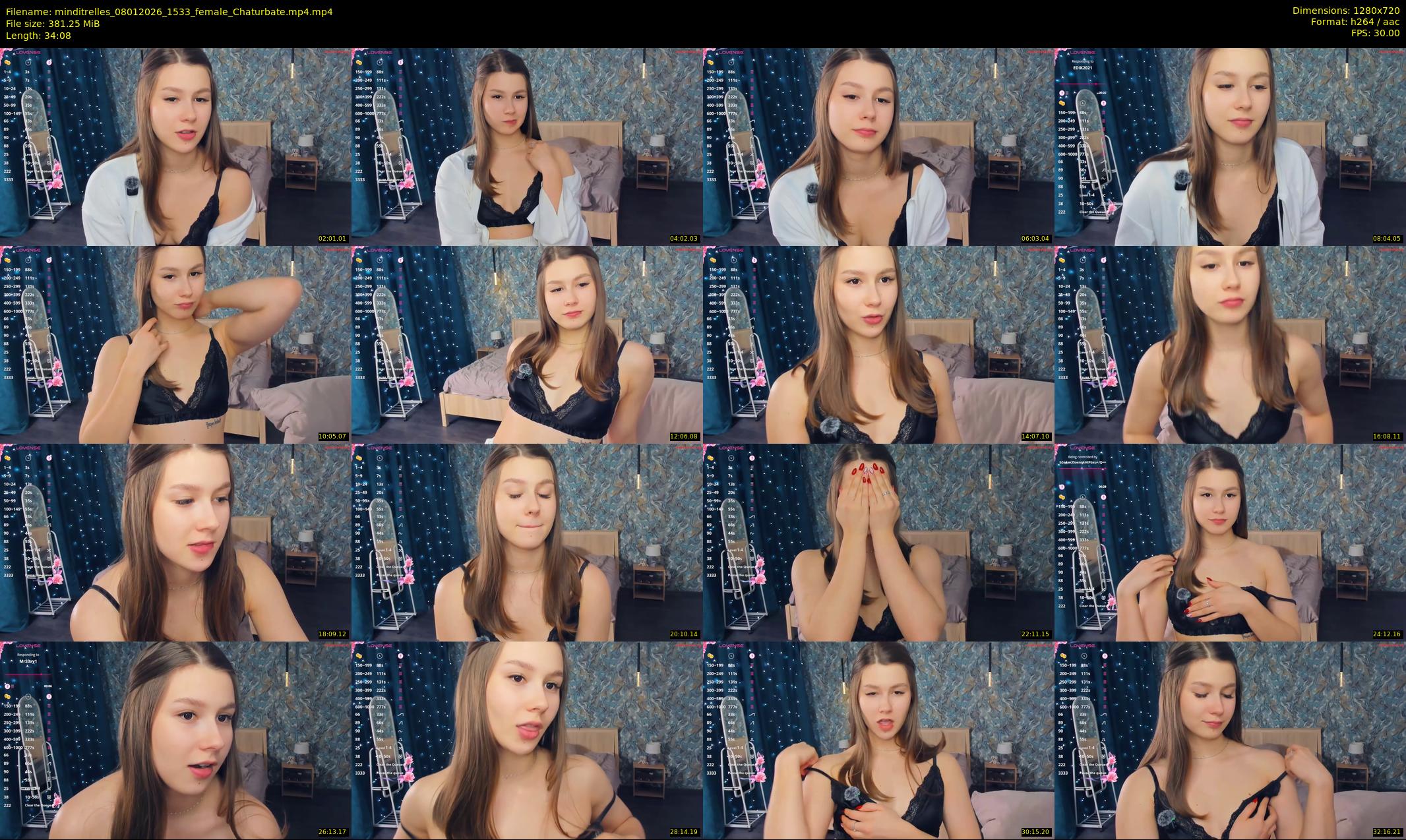 minditrelles — 35 minute Chaturbate female cam show recording, 720p, Jan 8, 2026