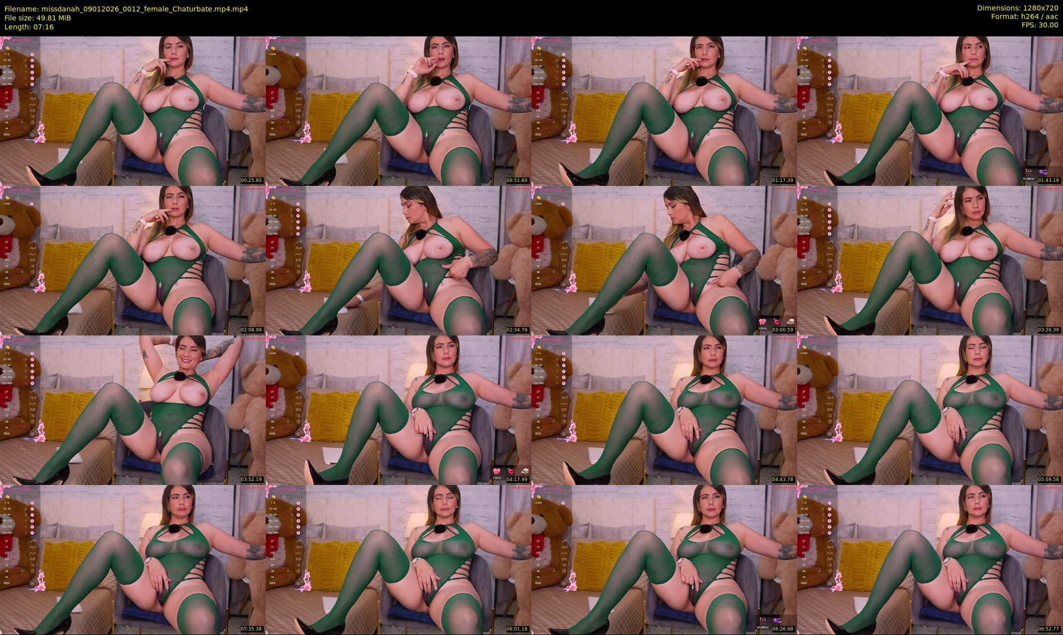 missdanah — 8 minute Chaturbate female cam show recording, 720p, Jan 9, 2026