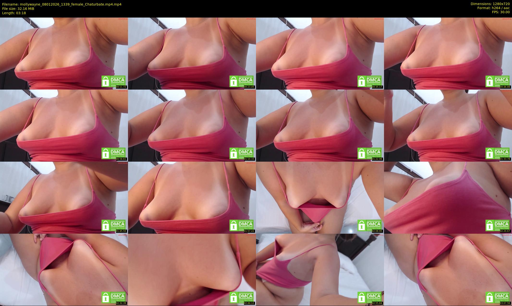 mollywayne — 4 minute Chaturbate female cam show recording, 720p, Jan 8, 2026