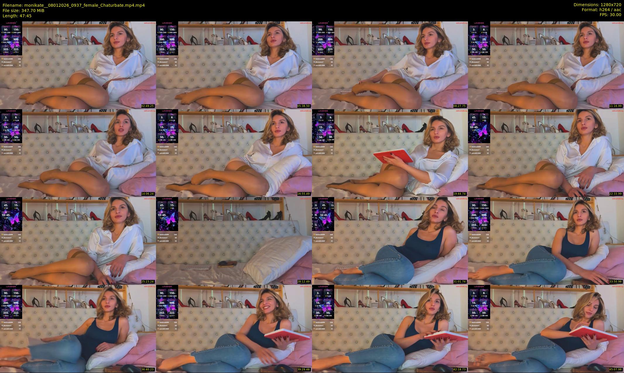 monikate_ — 48 minute Chaturbate couple cam show recording, 720p, Jan 8, 2026