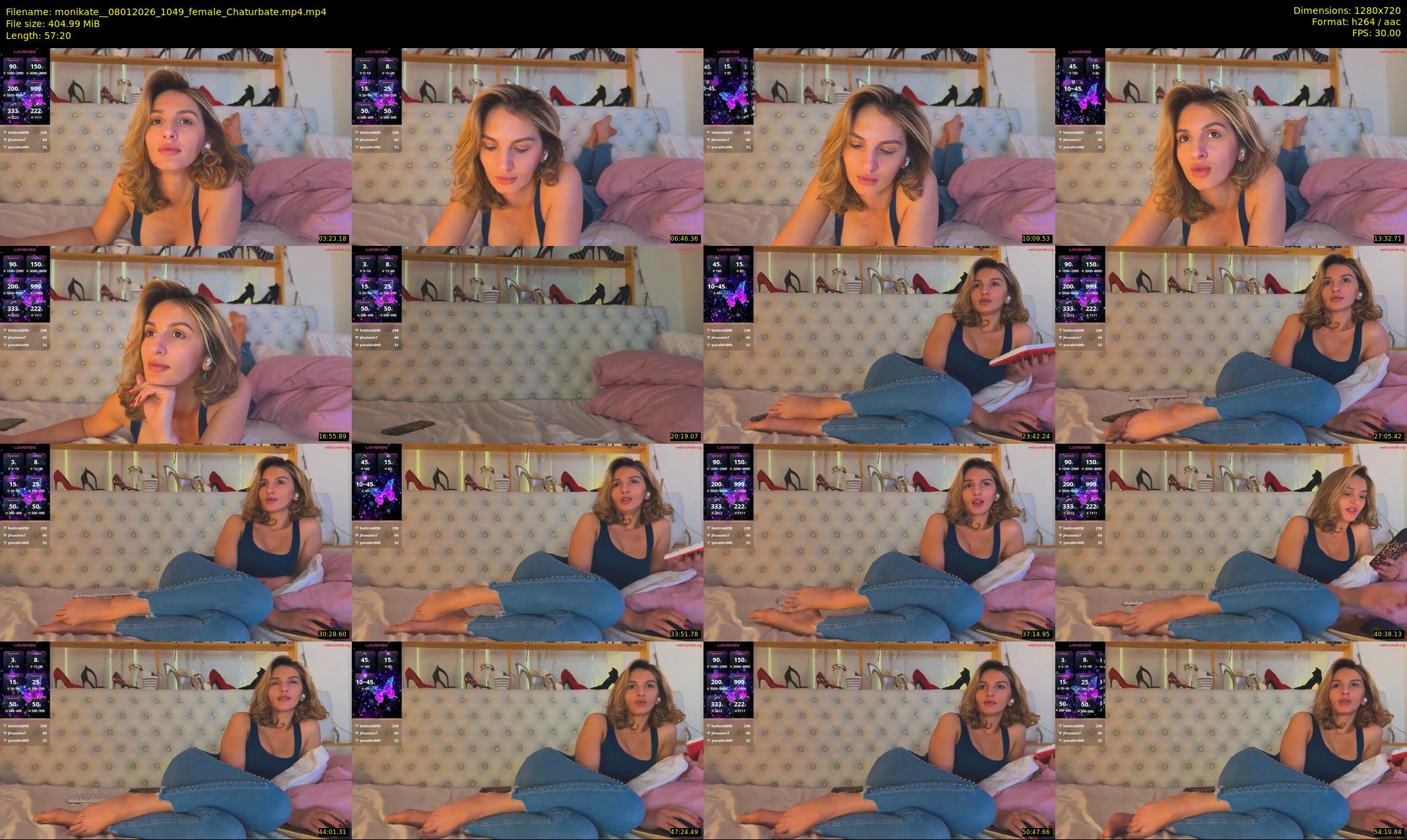 monikate_ — 58 minute Chaturbate couple cam show recording, 720p, Jan 8, 2026