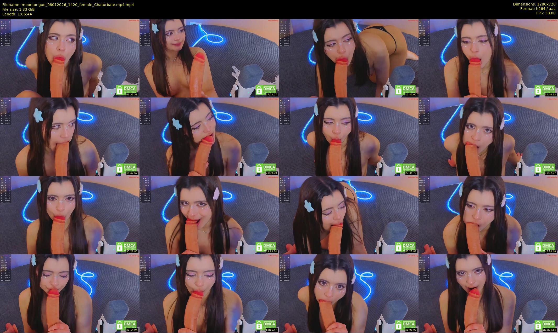 moontongue — 67 minute Chaturbate female cam show recording, 720p, Jan 8, 2026